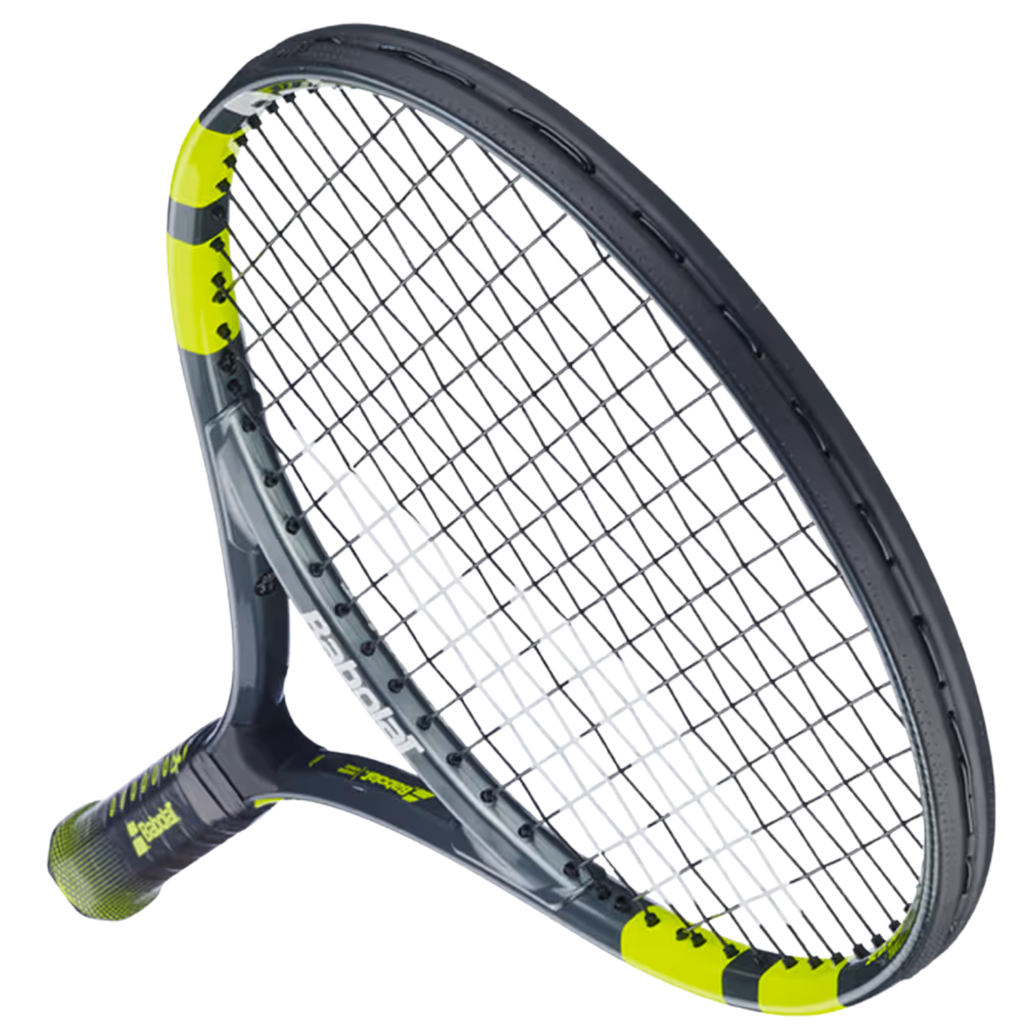 Babolat Carlitos Junior 26 2026 Tennis Racket Strung - Grey/Yellow Tennis Rackets Babolat