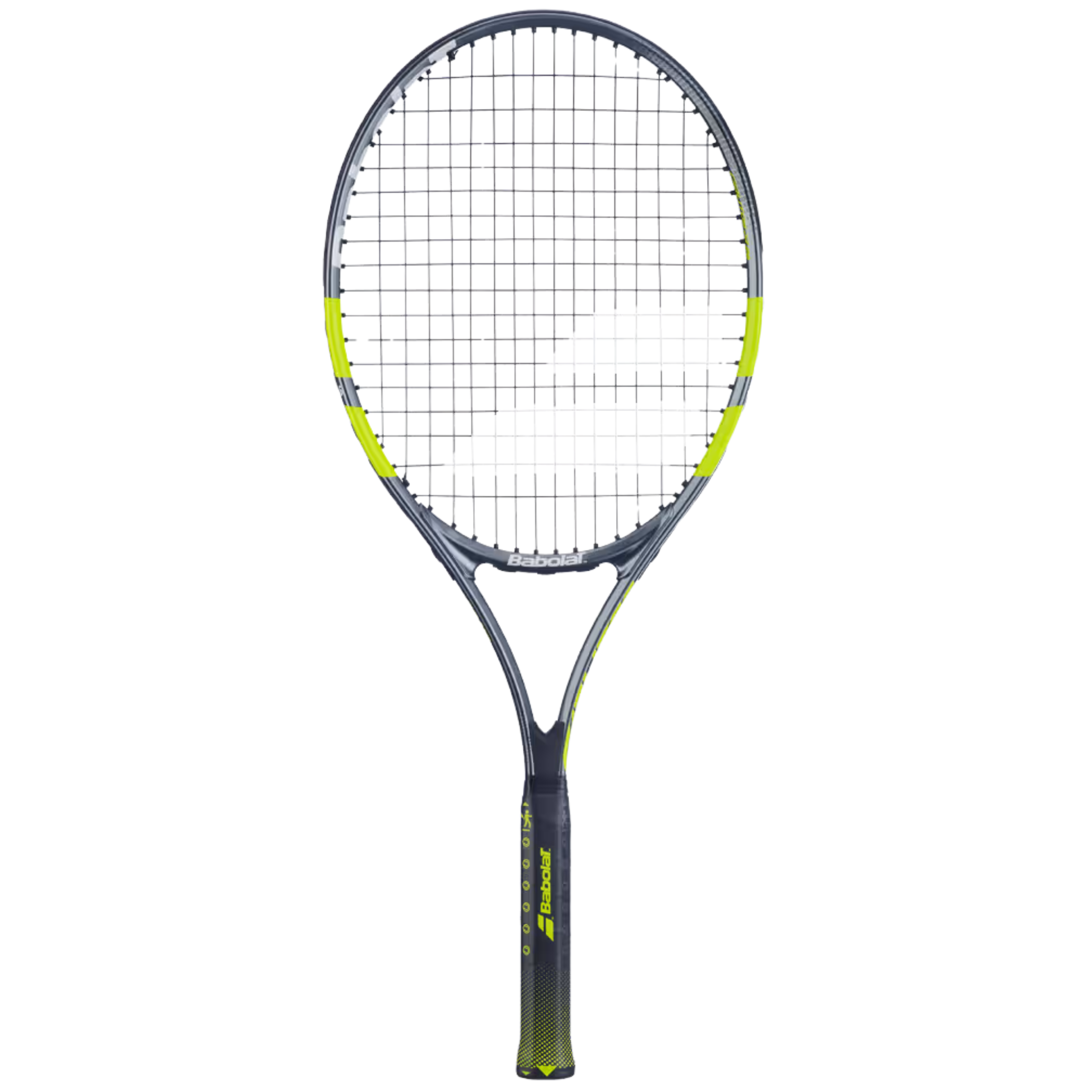 Babolat Carlitos Junior 26 2026 Tennis Racket Strung - Grey/Yellow Grey Yellow 26" Tennis Rackets Babolat