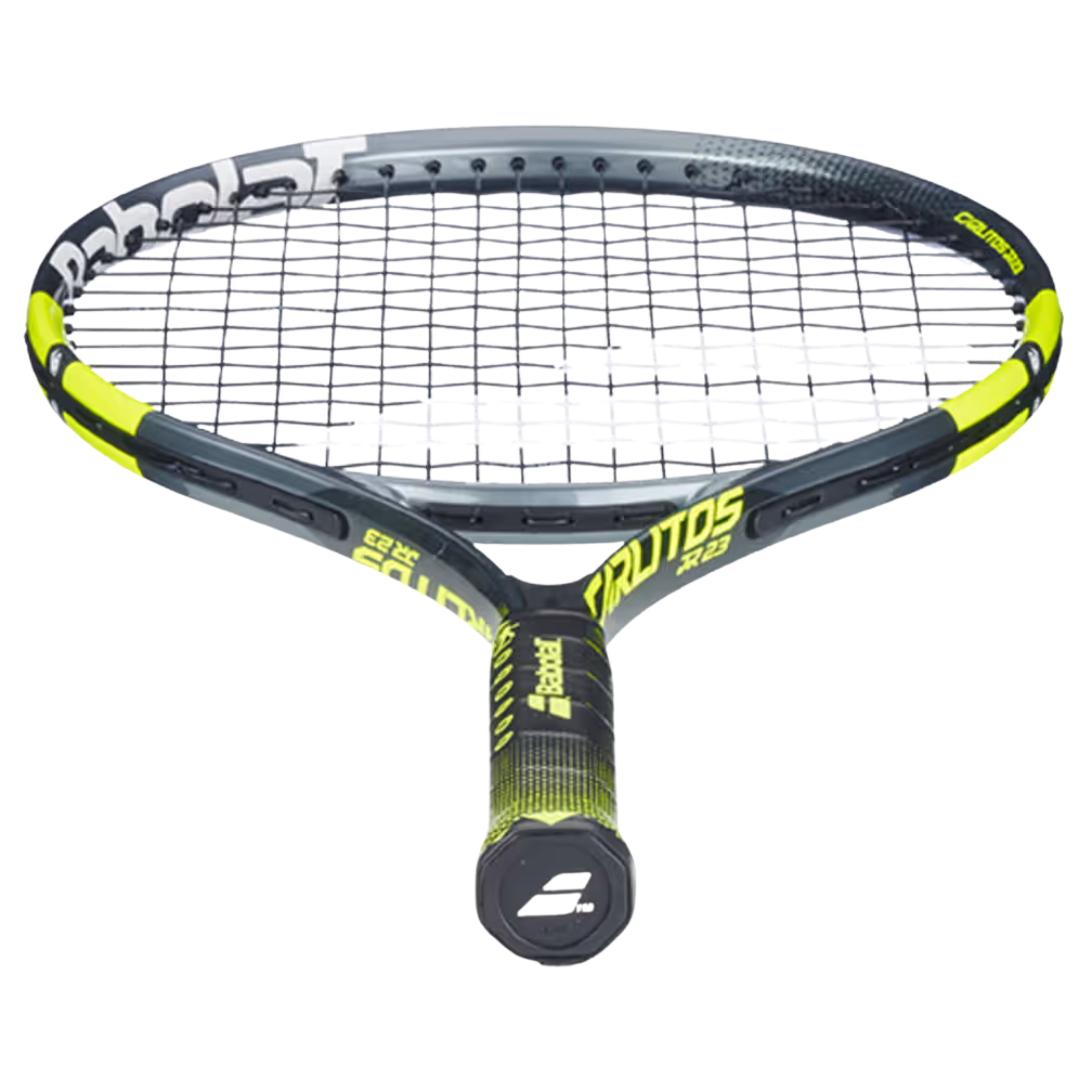 Babolat Carlitos Junior 23 2026 Tennis Racket Strung - Grey/Yellow Tennis Rackets Babolat