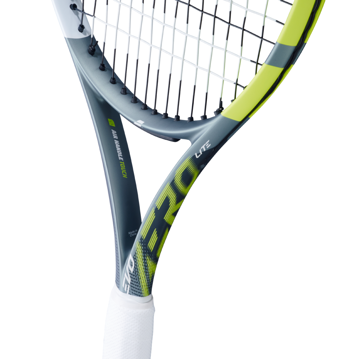 Babolat Evo Aero Lite 2026 Tennis Racket Strung, Grey/Yellow, alternative view