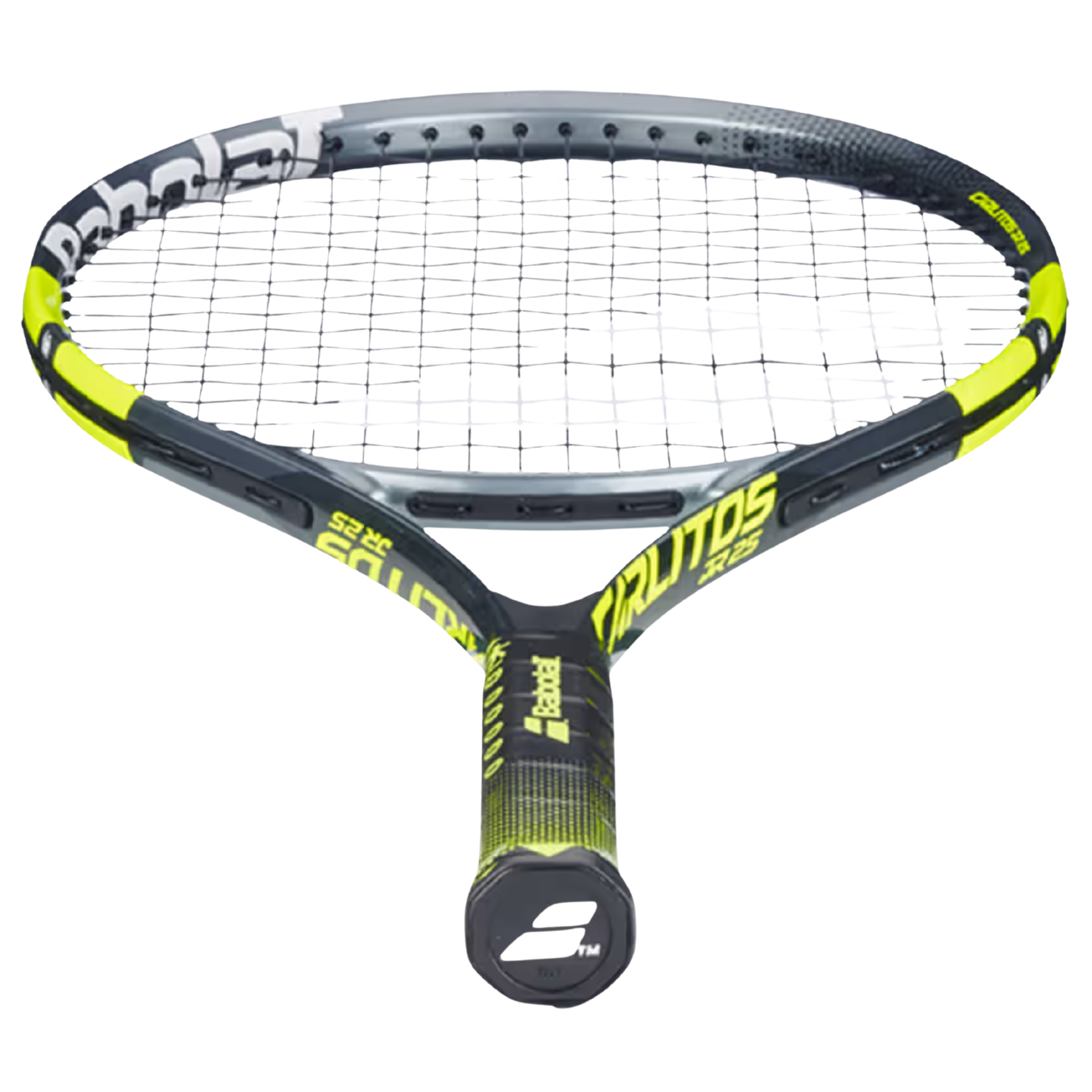 Babolat Carlitos Junior 25 2026 Tennis Racket Strung - Grey/Yellow Tennis Rackets Babolat