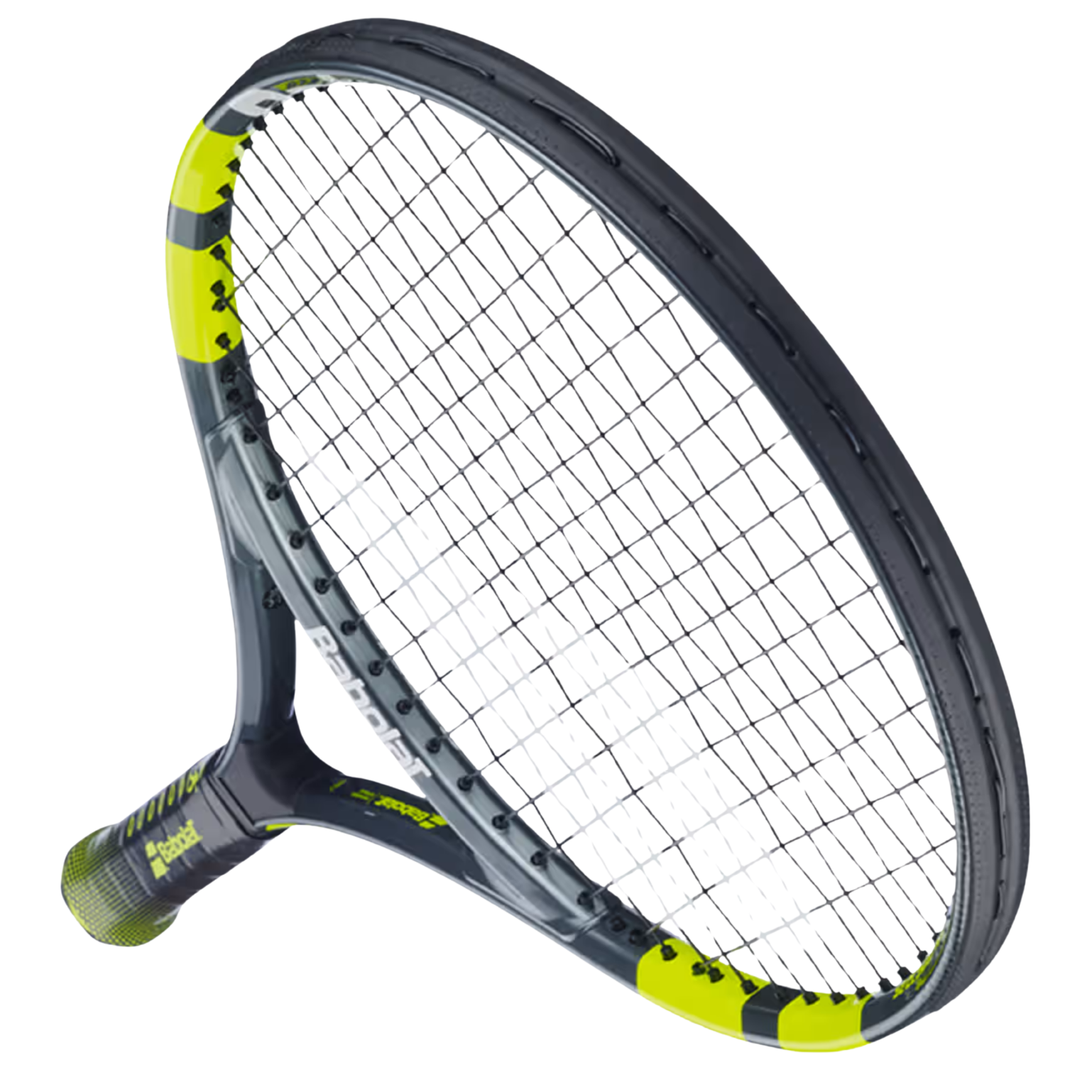 Babolat Carlitos Junior 25 2026 Tennis Racket Strung - Grey/Yellow Tennis Rackets Babolat