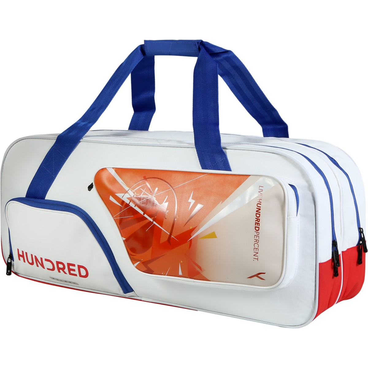 Hundred Monolith Kit 6-in-1 Racket Bag, White, front view