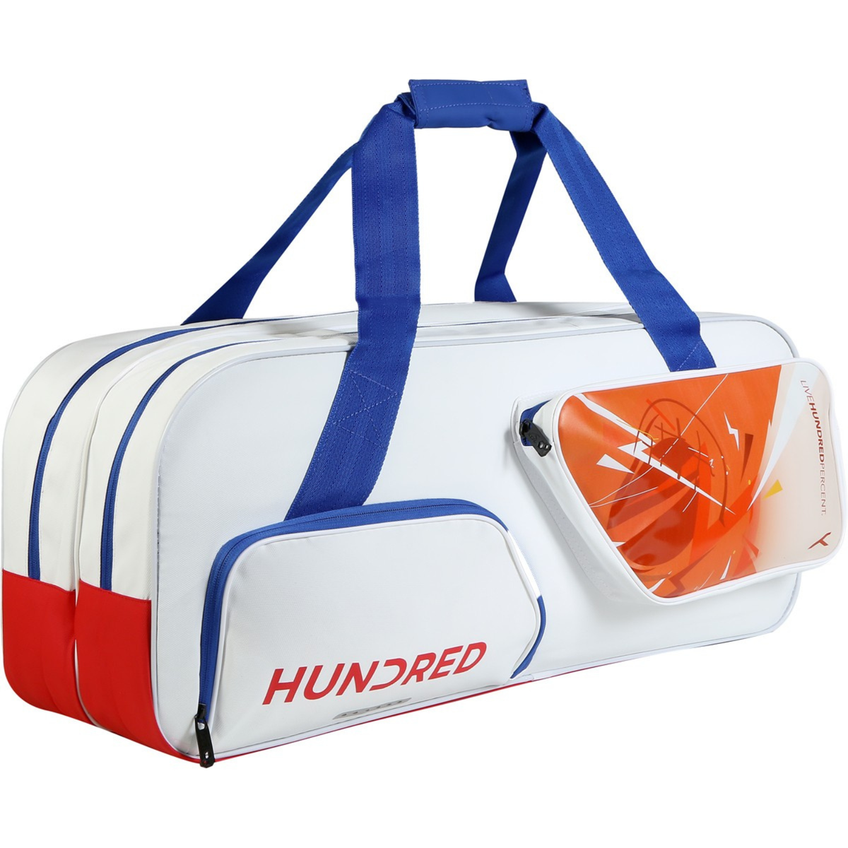 Hundred Monolith Kit 6-in-1 Racket Bag, White, back view