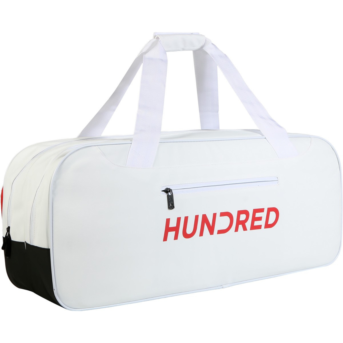 Hundred Racket Bag, White, back view