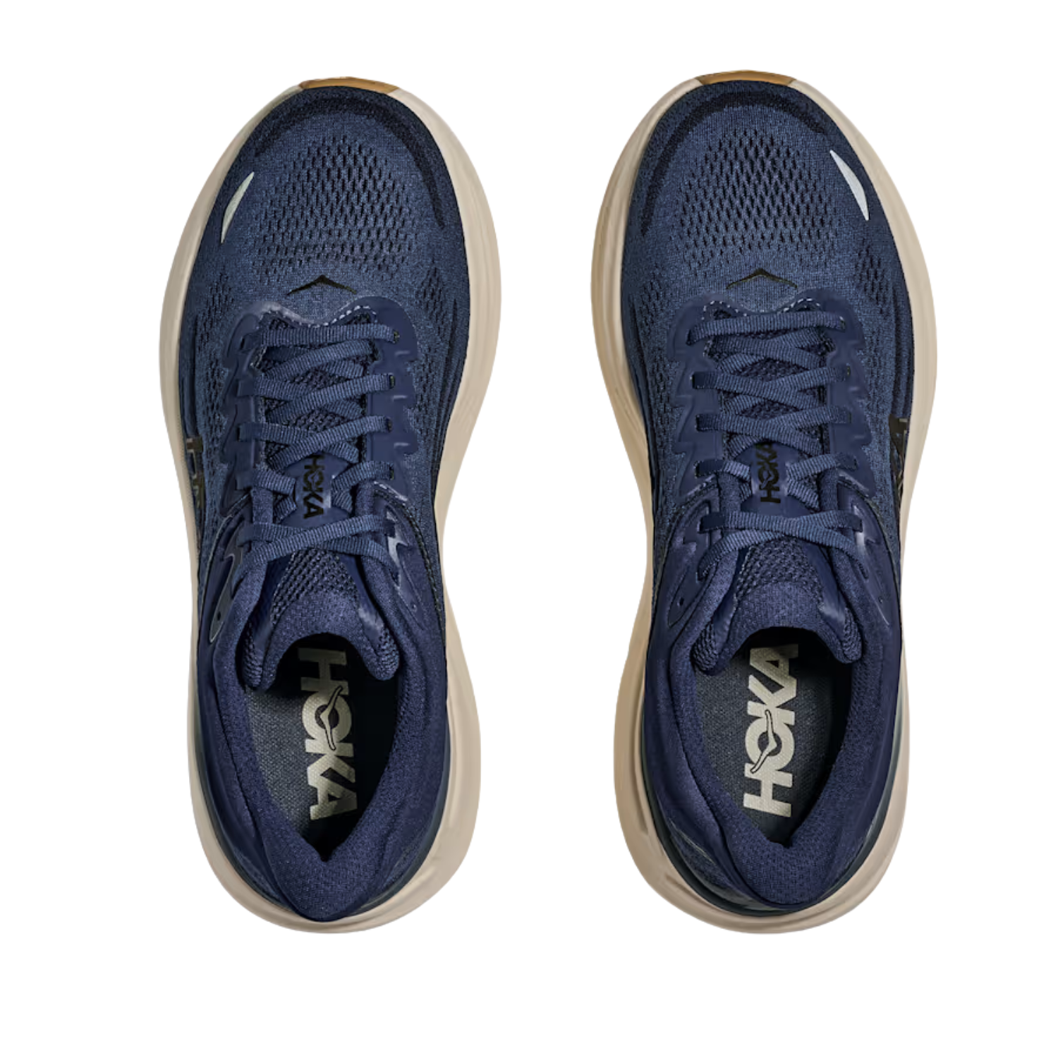 Hoka Bondi 9 Running Shoe Wide Men - Midnight Blue/Varsity Navy Running Shoes Hoka