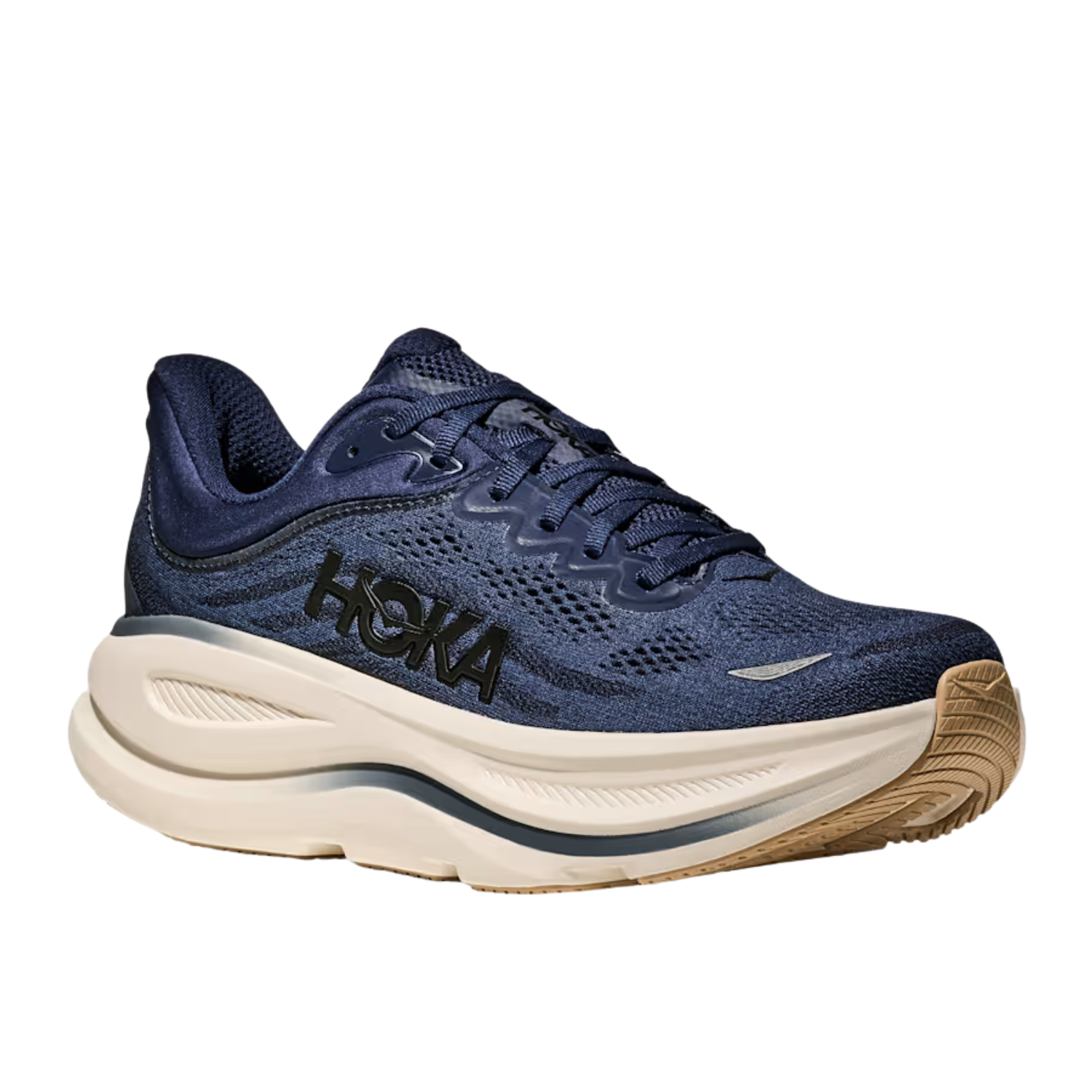 Hoka Bondi 9 Running Shoe Wide Men - Midnight Blue/Varsity Navy Running Shoes Hoka