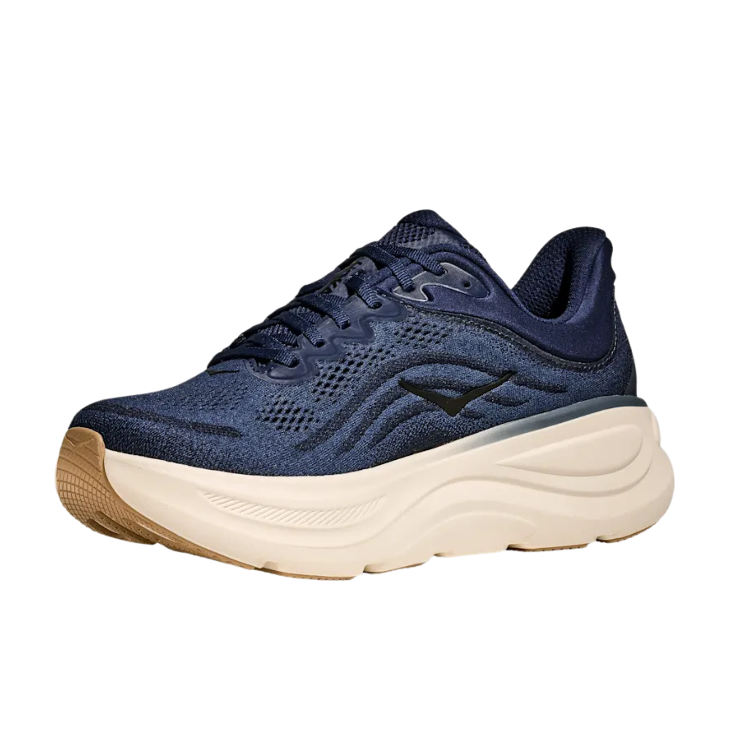 Hoka Bondi 9 Running Shoe Wide Men - Midnight Blue/Varsity Navy Running Shoes Hoka