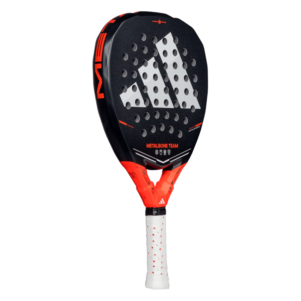 Adidas Metalbone Team 2026 Padel Racket, Black/Red, back view