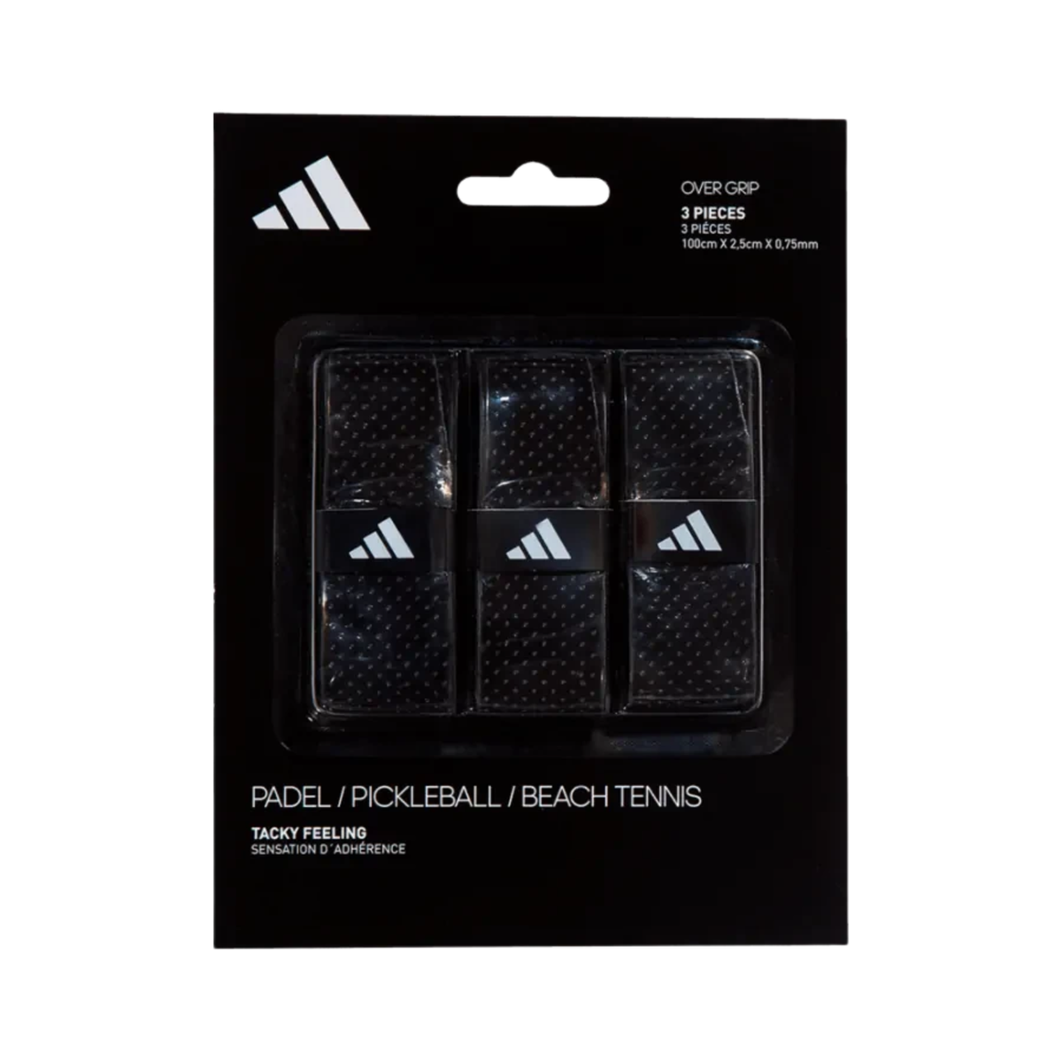 Adidas Padel Overgrip Set 3 Pack, Black