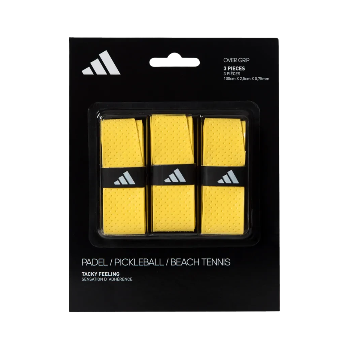 Adidas Padel Overgrip Set 3 Pack, Yellow