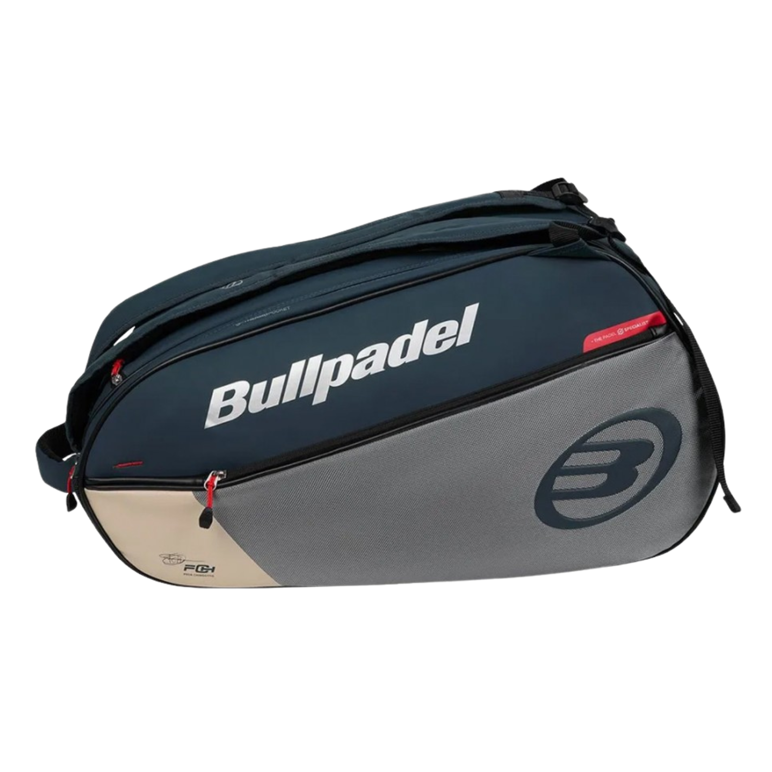 Bullpadel Neuron Racket Bag - Grey/Navy Luggage BullPadel
