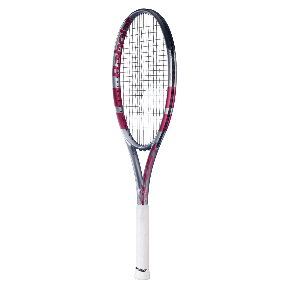 Babolat Boost Aero Pink 2026 Strung Tennis Racket - Grey/Pink Tennis Rackets Babolat
