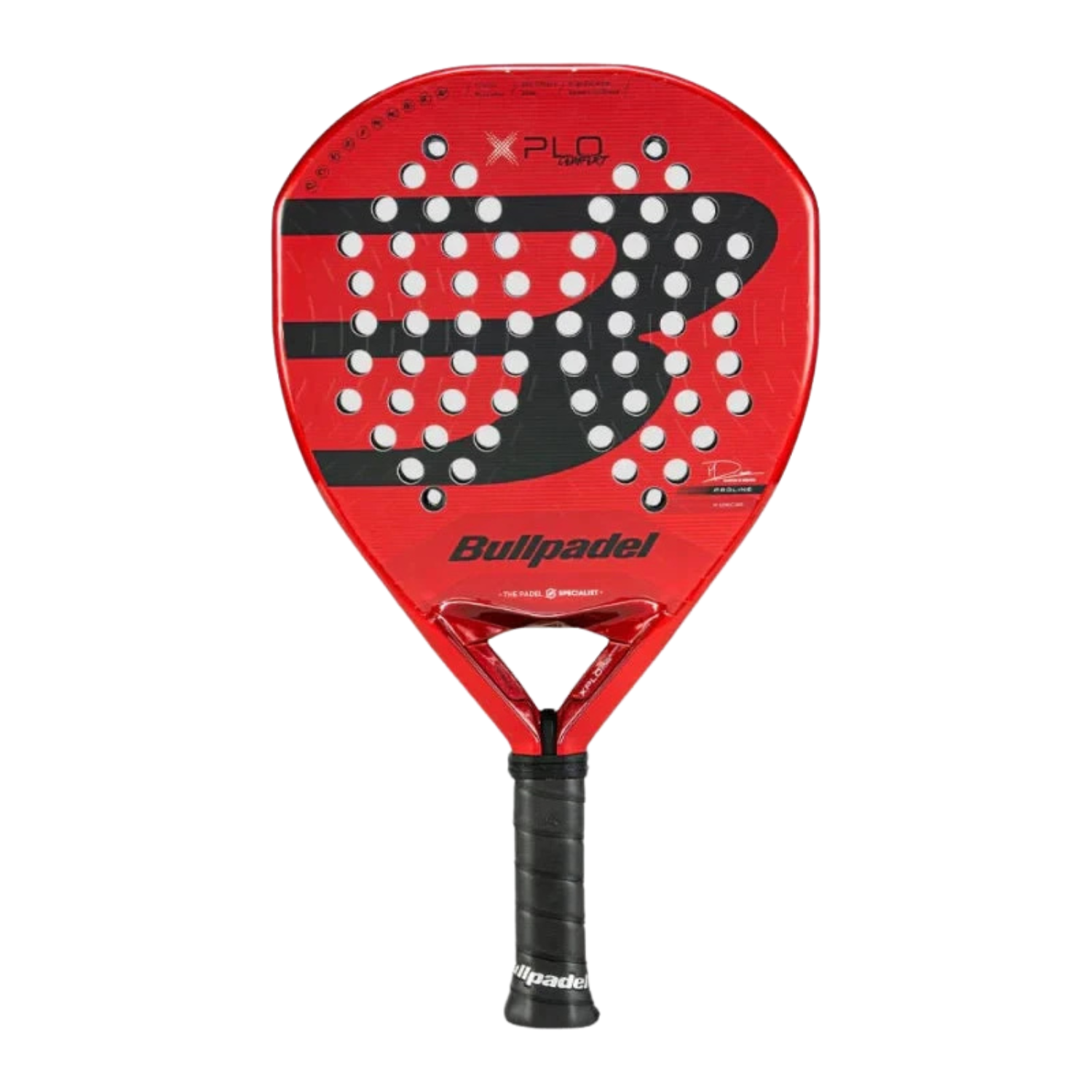 BullPadel Xplo Comfort 2025 Padel Racket - Red Red One Size Padel BullPadel
