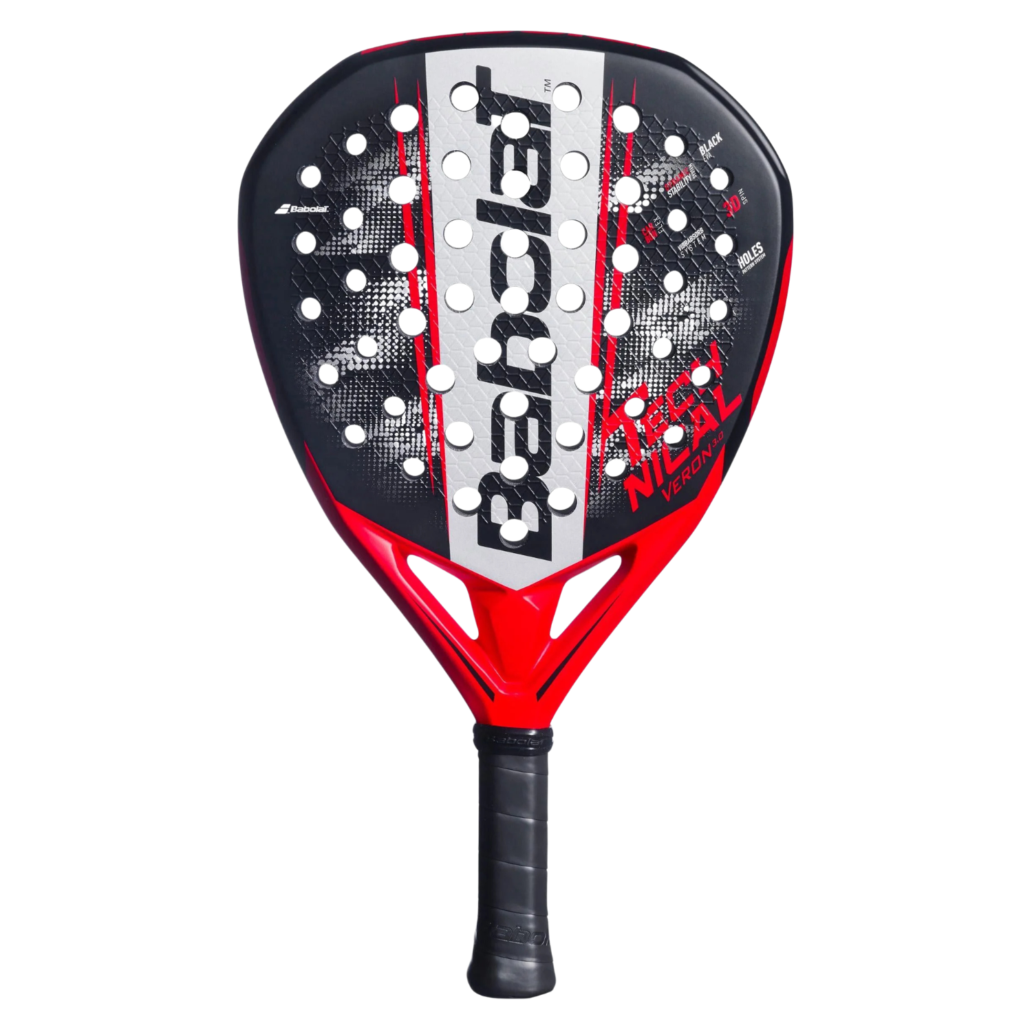 Babolat Technical Veron 3.0 Padel Racket - Red (150183) Red One Size Padel Rackets Babolat