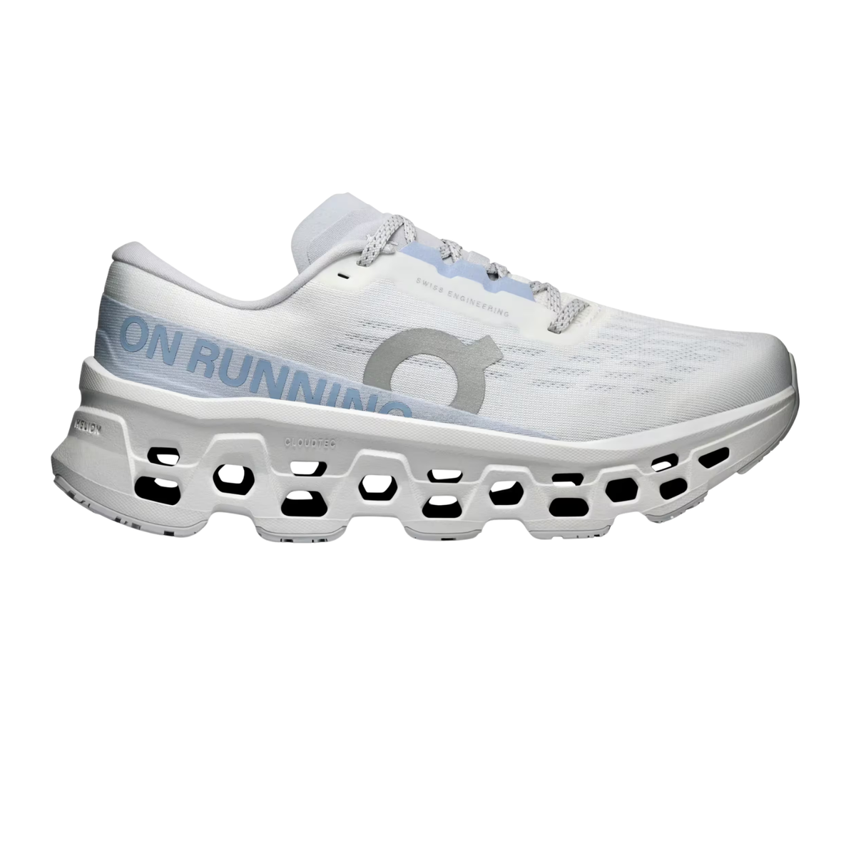 On Running Cloudmonster 3 Running Shoe Women, White/Frost, back view