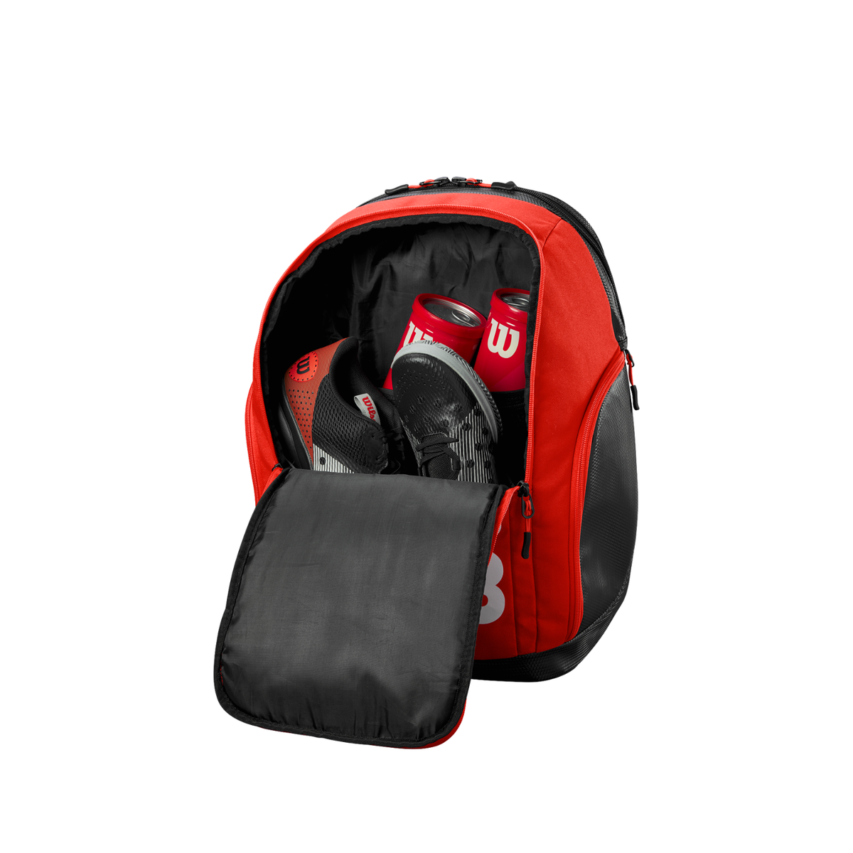 Wilson Tour Padel Backpack 2026, Red/Black, side view