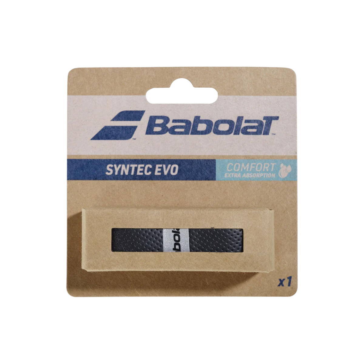 Babolat Syntec Evo Replacement Grip (Single), White, back view