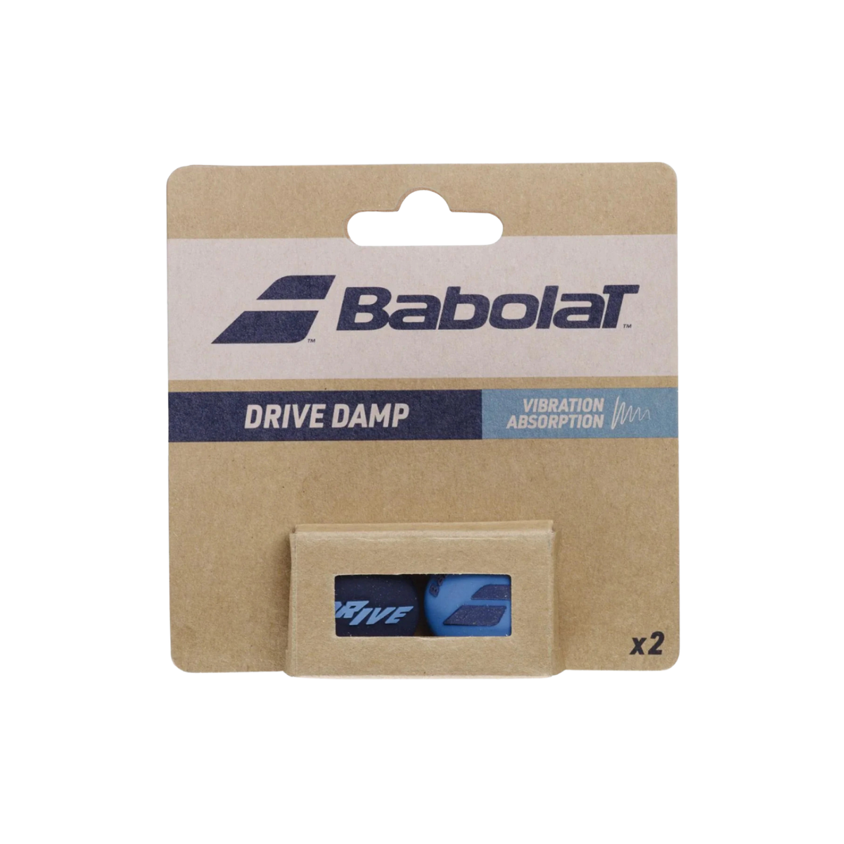 Babolat Drive Damp Dampener, Blue, front view