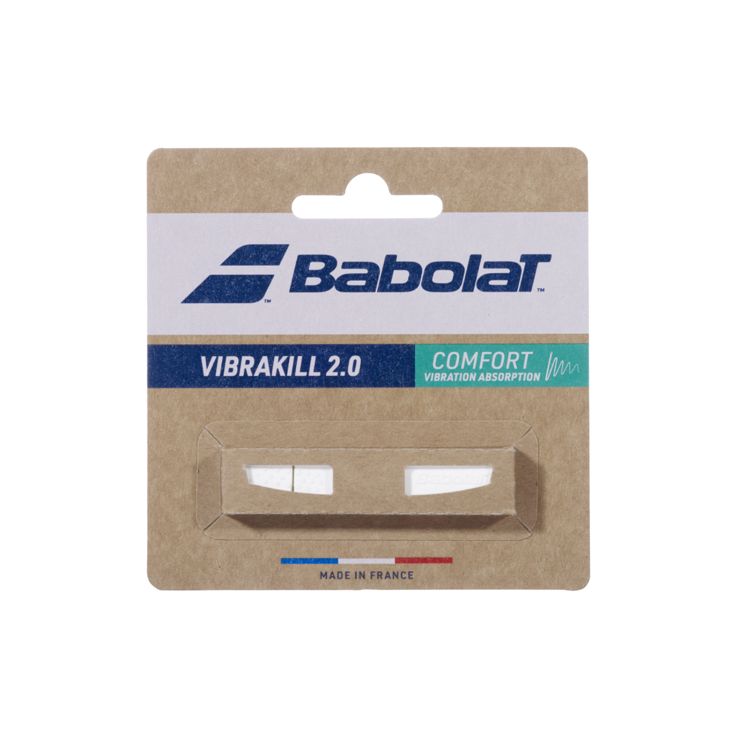 Babolat Vibrakill 2.0 Dampener (Single) - White White OS Dampener Babolat