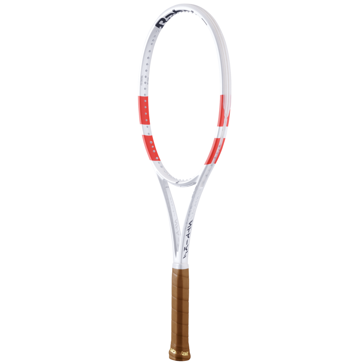 Babolat Pure Strike 97 310g Unstrung Tennis Racket, White/Red/Black, back view