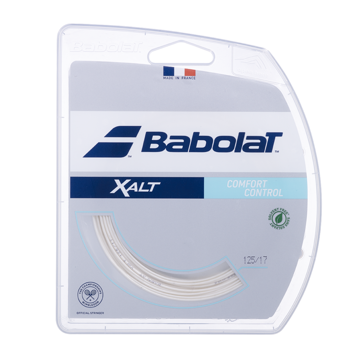 Babolat Xalt 12m Tennis String, White, front view