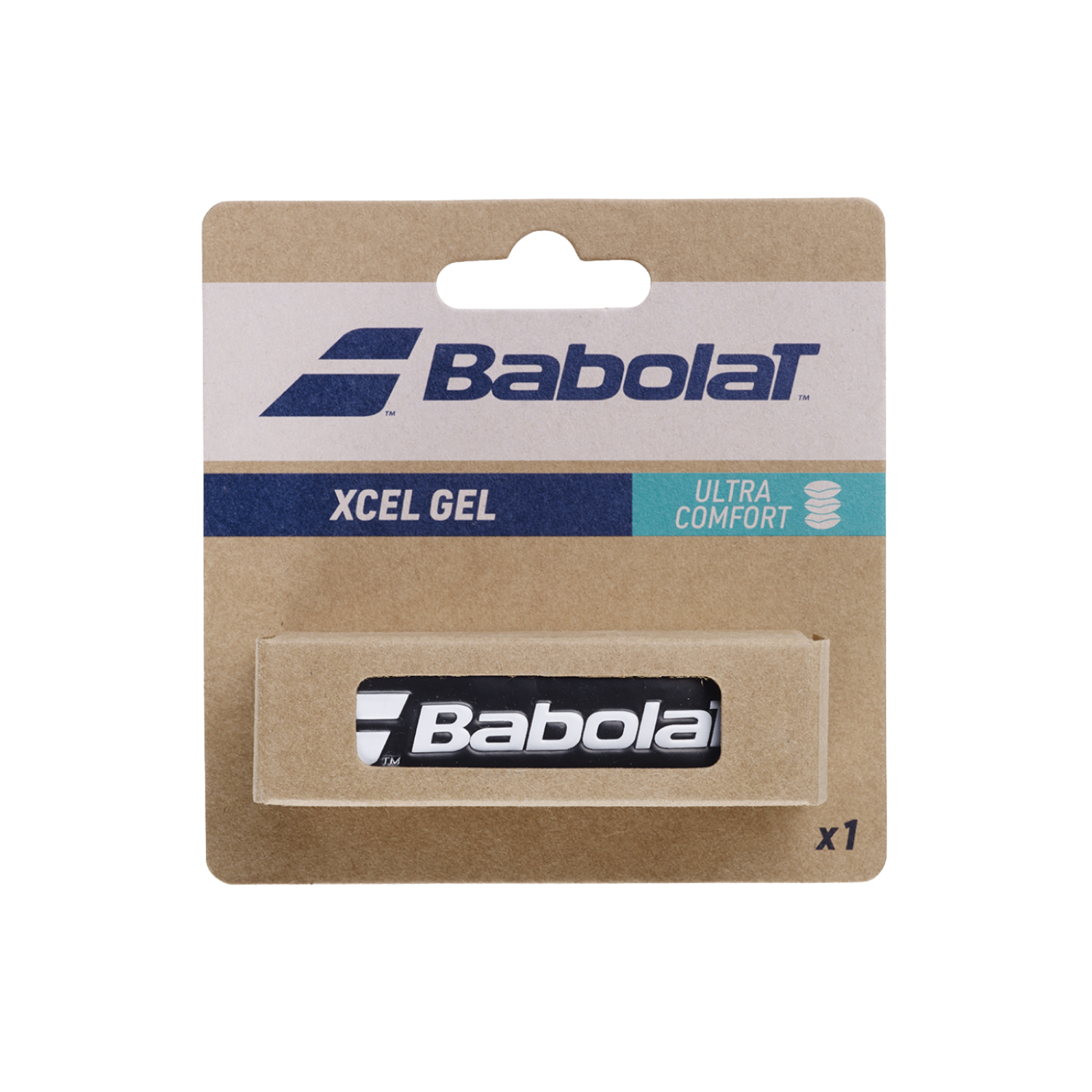 Babolat Xcel Gel Replacement Grip (Single) - Black Black Single Replacement Grips Babolat