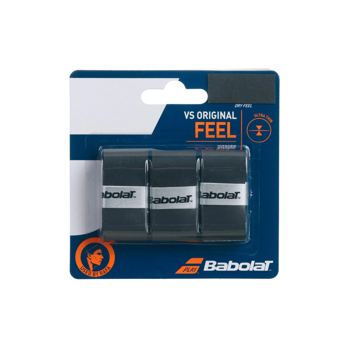 Babolat VS Original Overgrips (3 Pcs) Black 3 Pieces Clearance Babolat