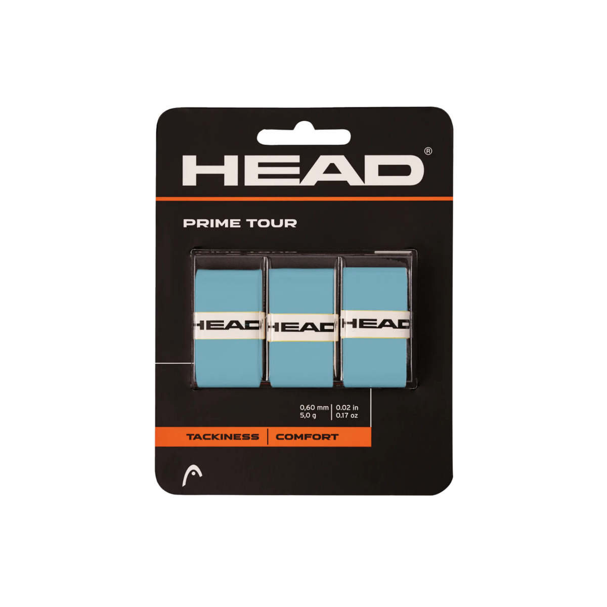 Head Prime Tour Tennis Overgrip (Pack of 3), Multicolour, side view