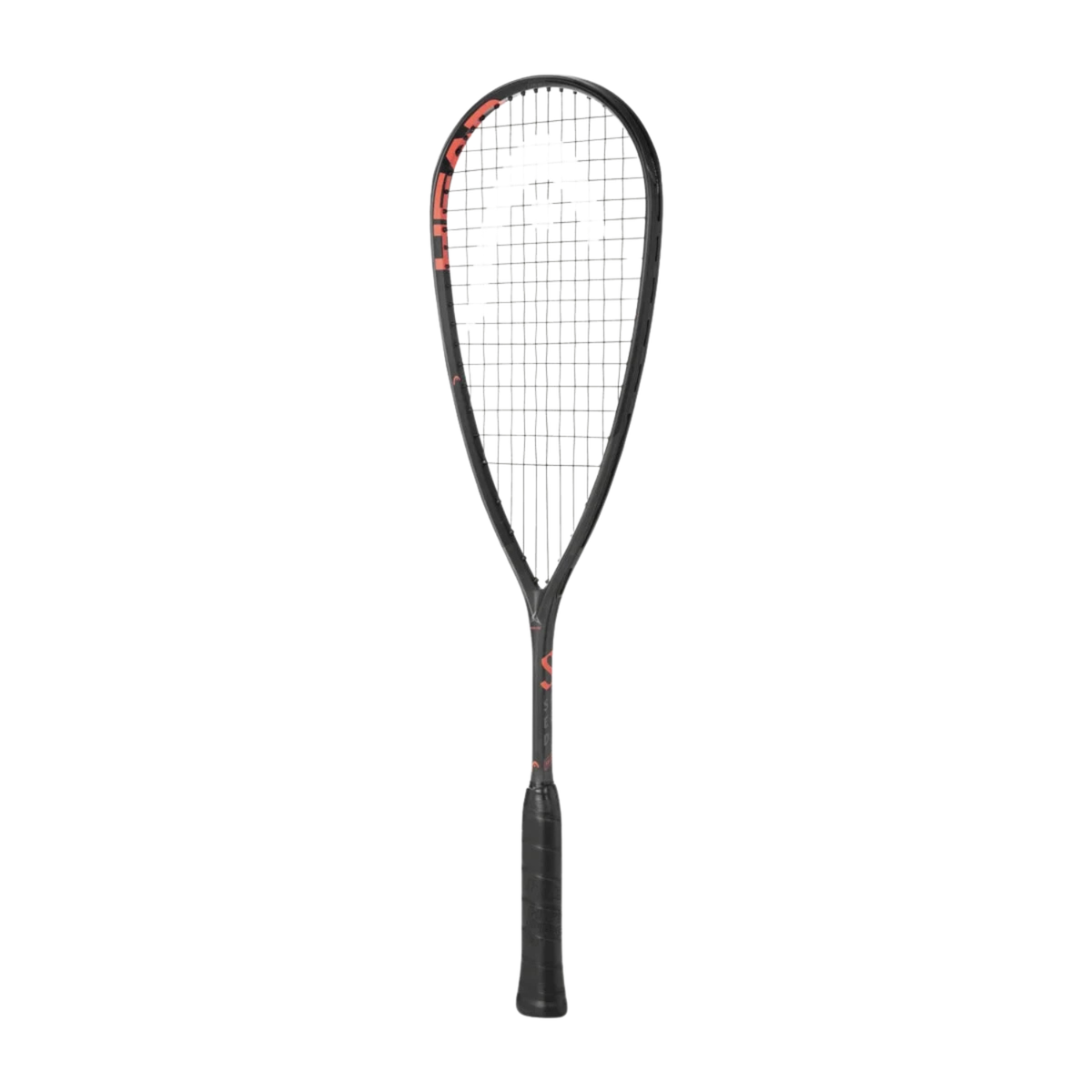 Head Speed 135 Slim Body 2023 Squash Racket, Black/Orange, back view