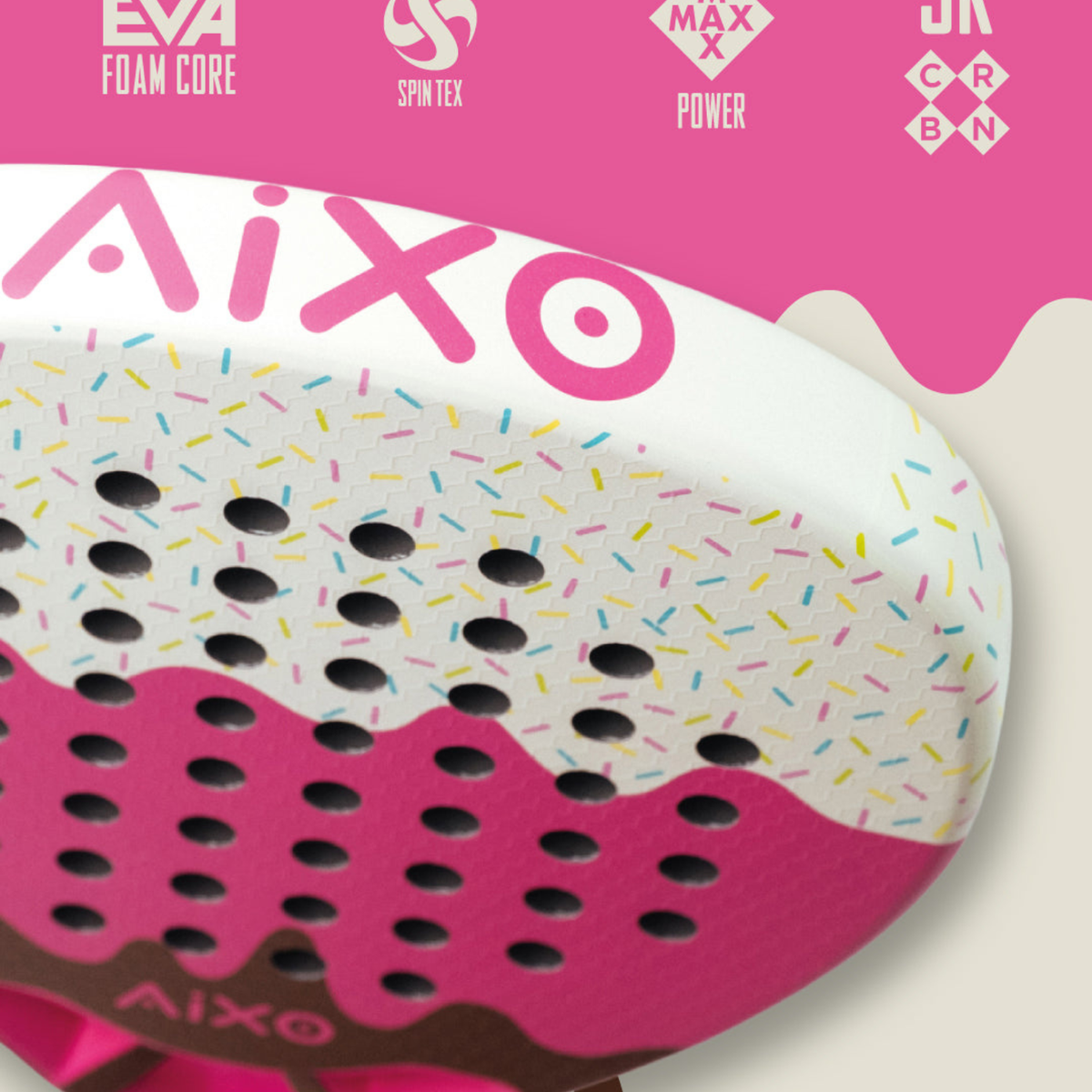 Aixo Sundae Padel Racket - 3K Carbon RL-BO5 Padel Aixo