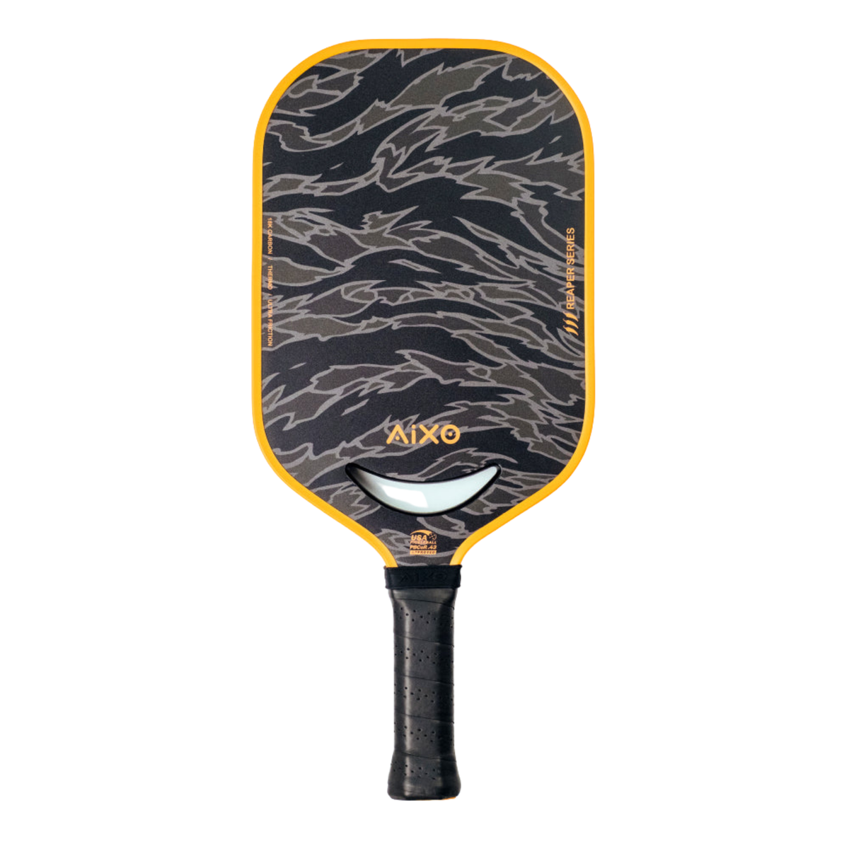 Aixo P14C Reaper Series Tiger King 18K Raw Carbon Pickleball Paddle Pickleball Paddle Aixo