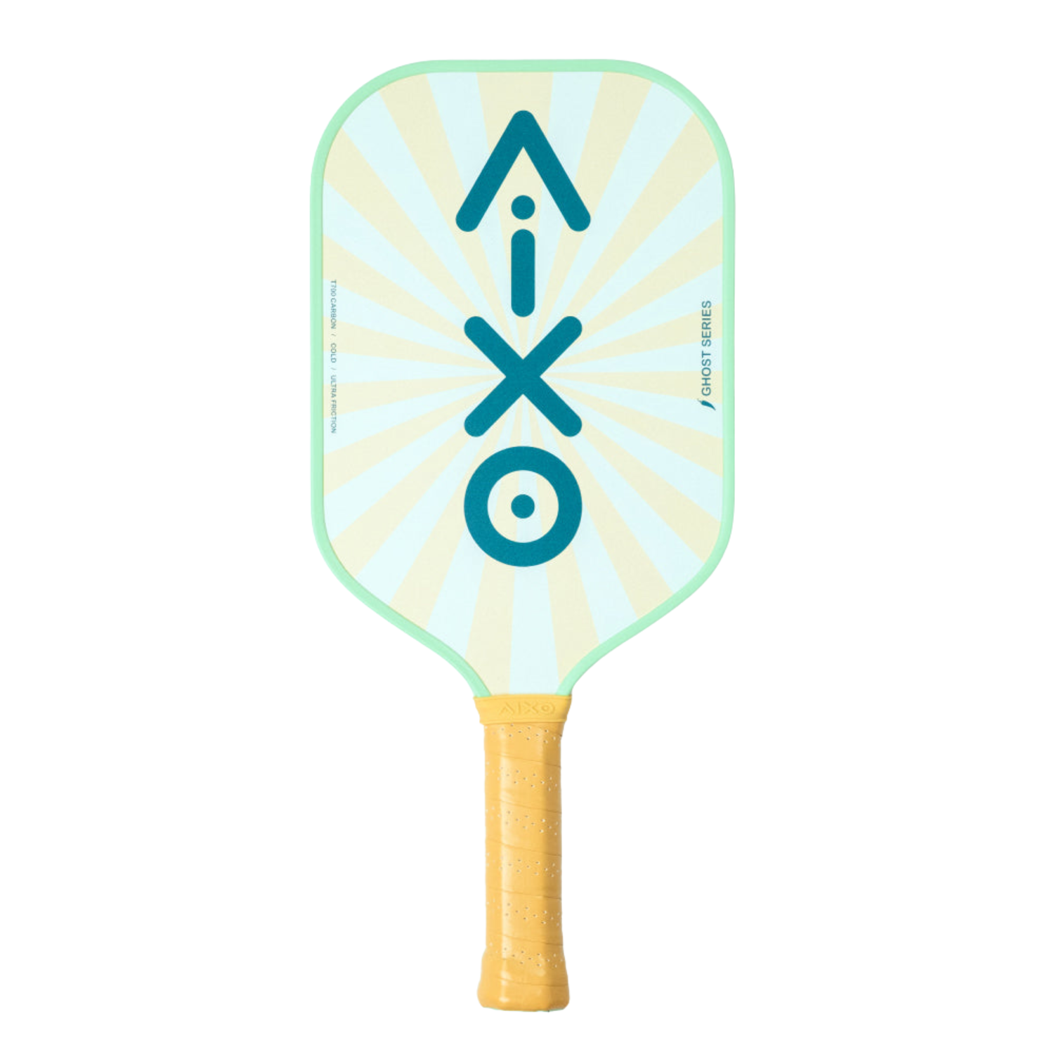 Aixo CP03 Ghost Series Lucky Cat T700 Carbon Pickleball Paddle White Green One Size Pickleball Paddle Aixo