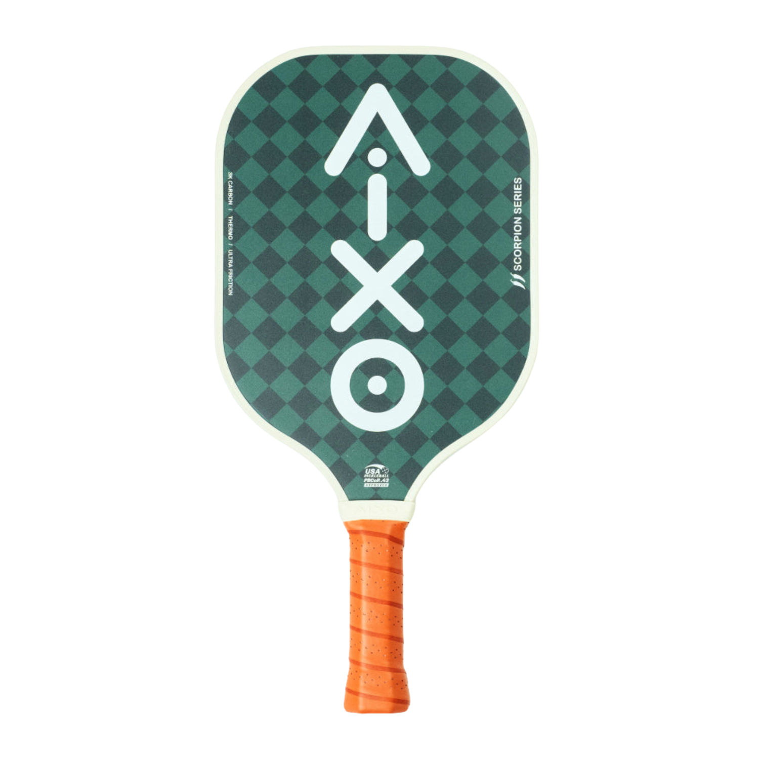 Aixo P11A Scorpion Series Country Club 3K Raw Carbon Pickleball Paddle Green One Size Pickleball Paddle Aixo