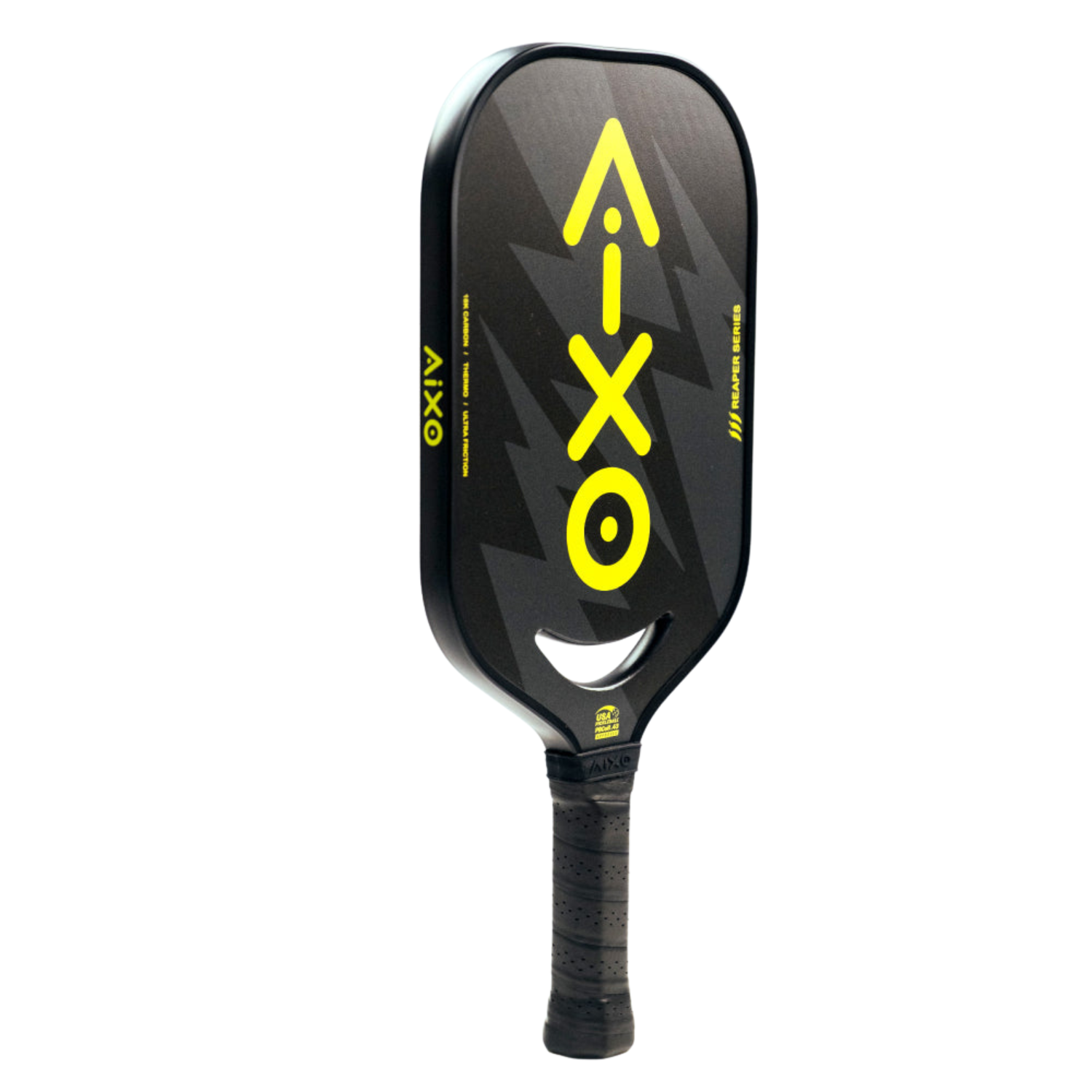 Aixo P14C Reaper Series Insane Bolt 18k Raw Carbon Pickleball Paddle Pickleball Paddle Aixo