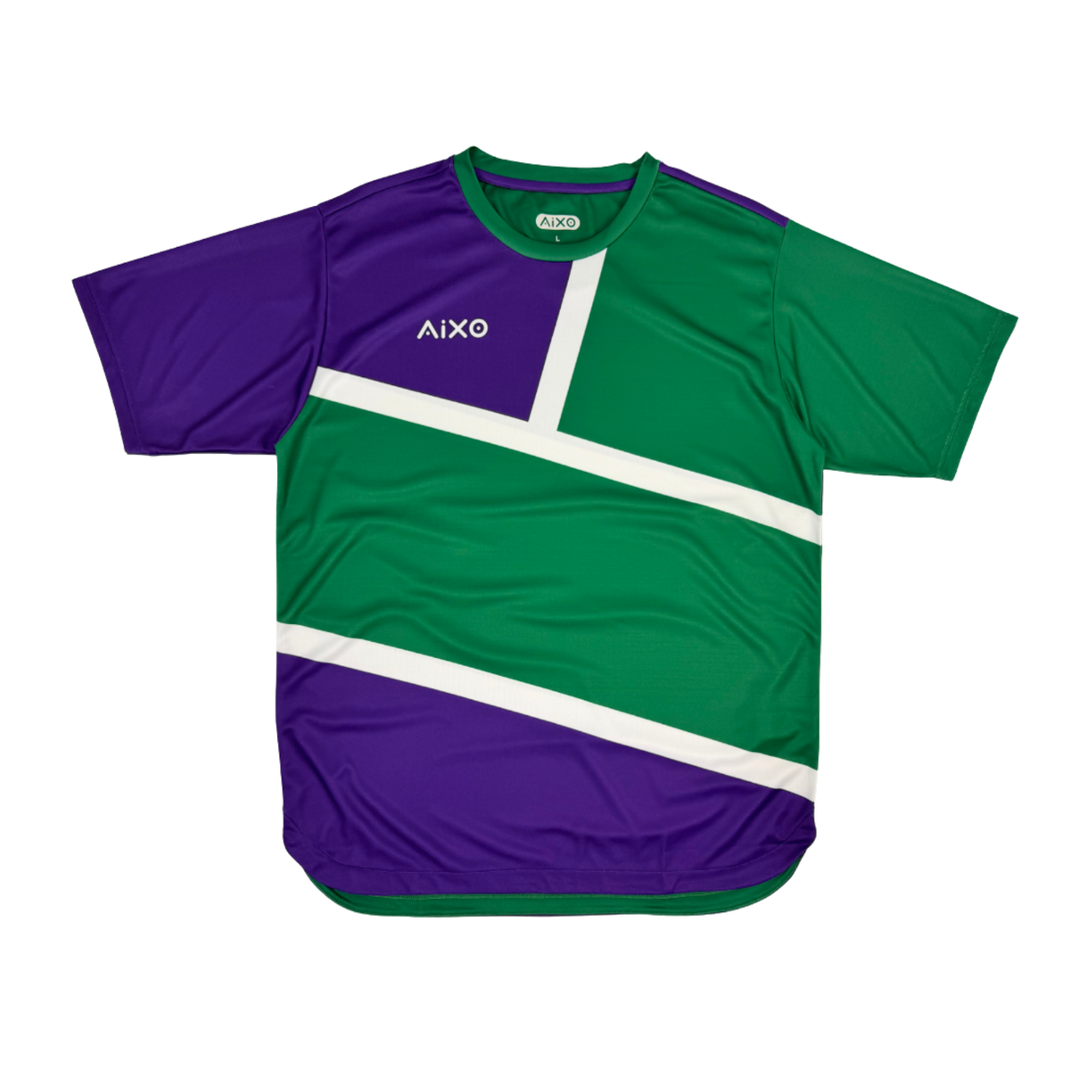 AIXO Court Mens T-Shirt - Green Green Purple Clothing Aixo