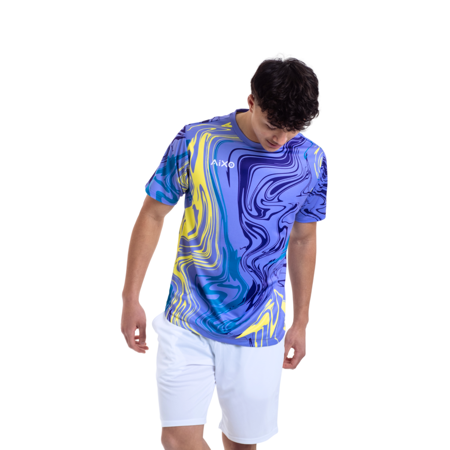 Aixo Chrome Mens T Shirt Graphite T Shirt Aixo