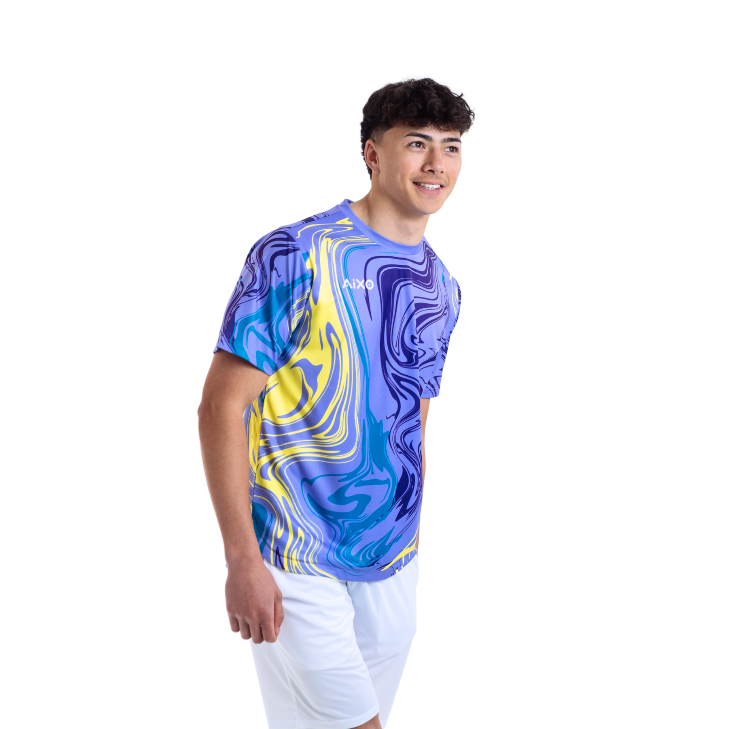 Aixo Chrome Mens T Shirt Graphite T Shirt Aixo