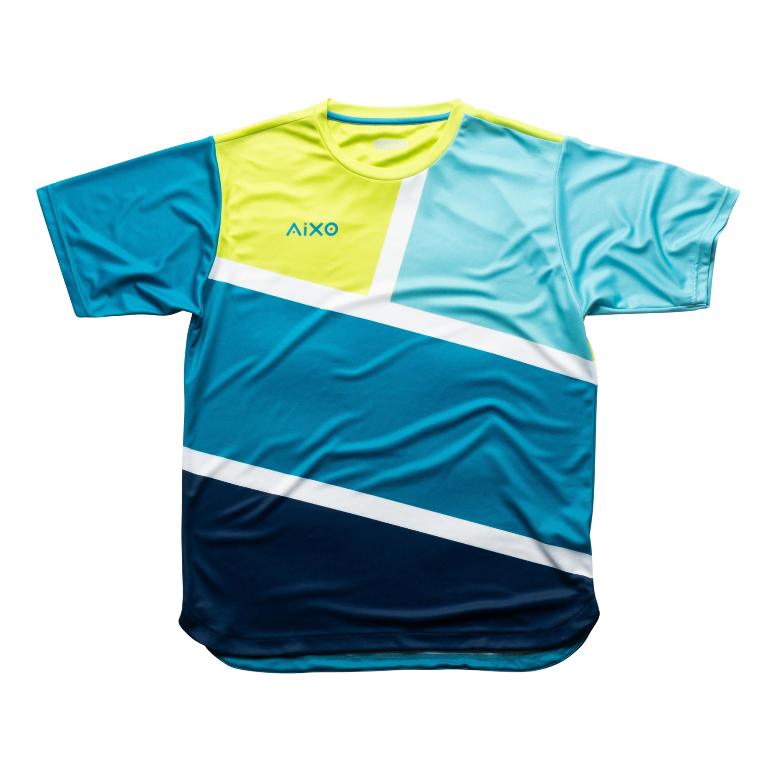 Aixo Court Mens T Shirt Teal T Shirt Aixo