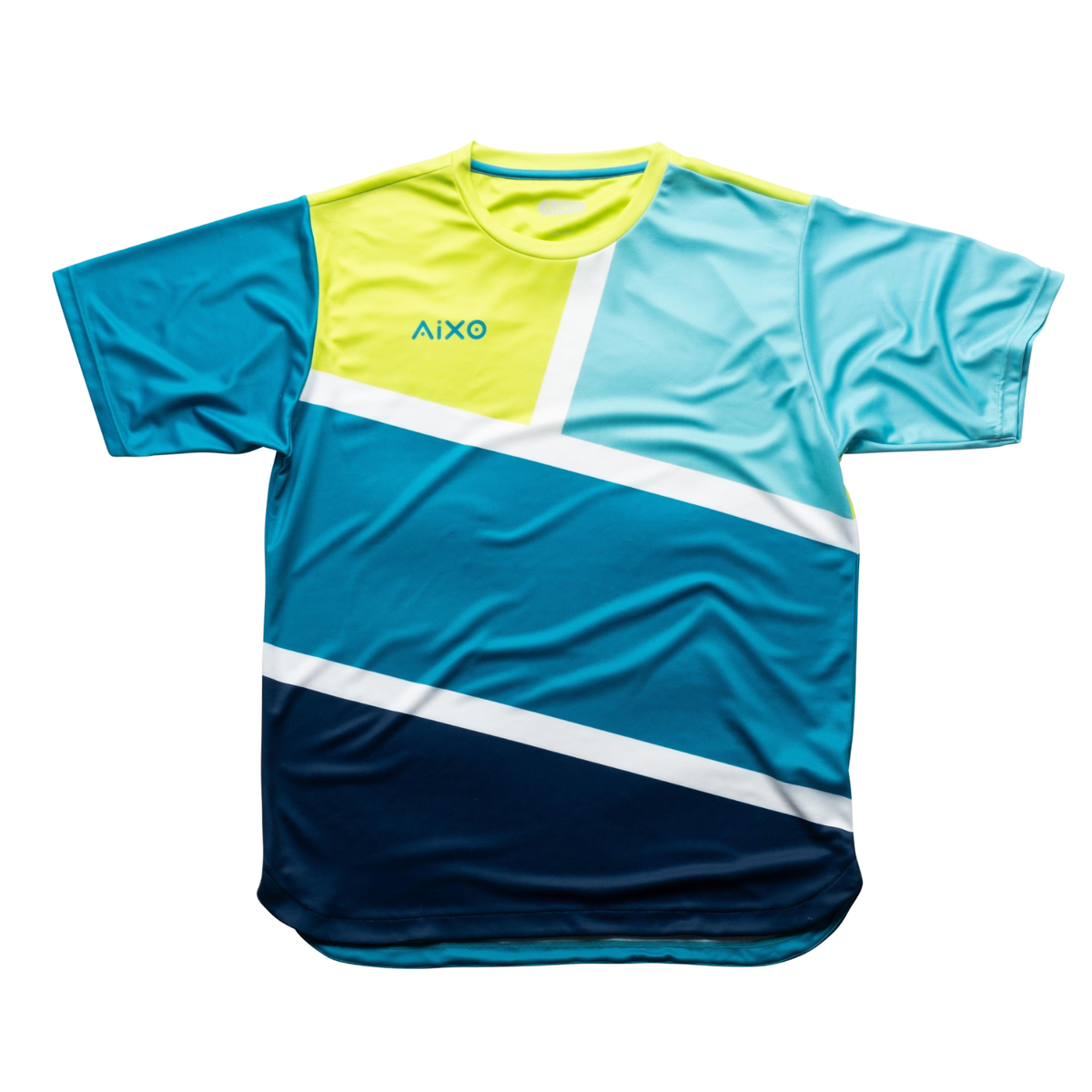 Aixo Court Mens T Shirt Teal T Shirt Aixo
