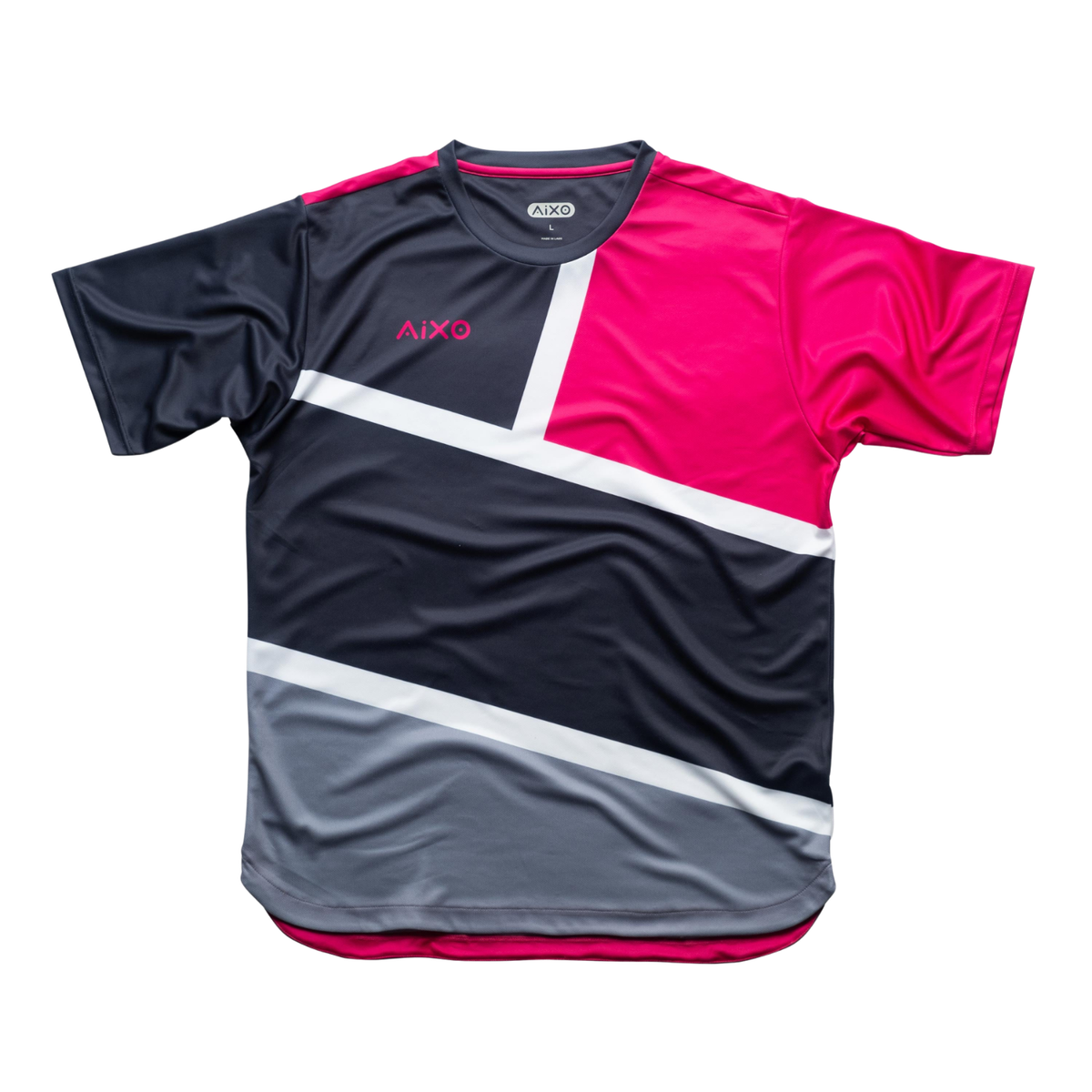 Aixo Court Mens T Shirt Teal GRAPHITE T Shirt Aixo