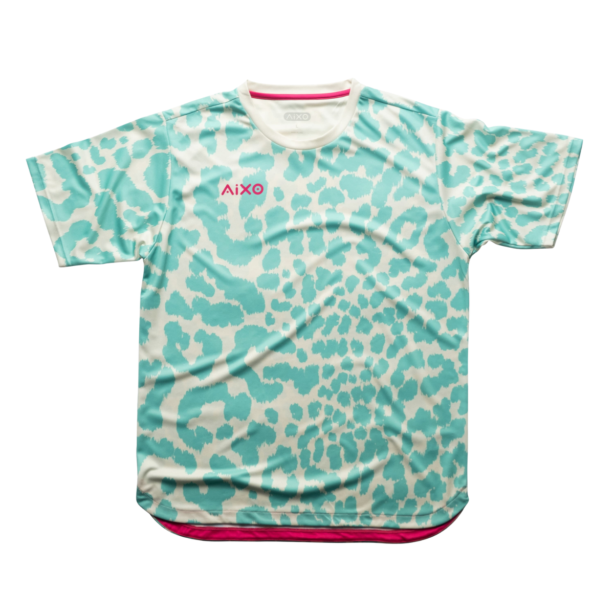 Aixo Leopard Mens T Shirt Ivory Ivory T Shirt Aixo