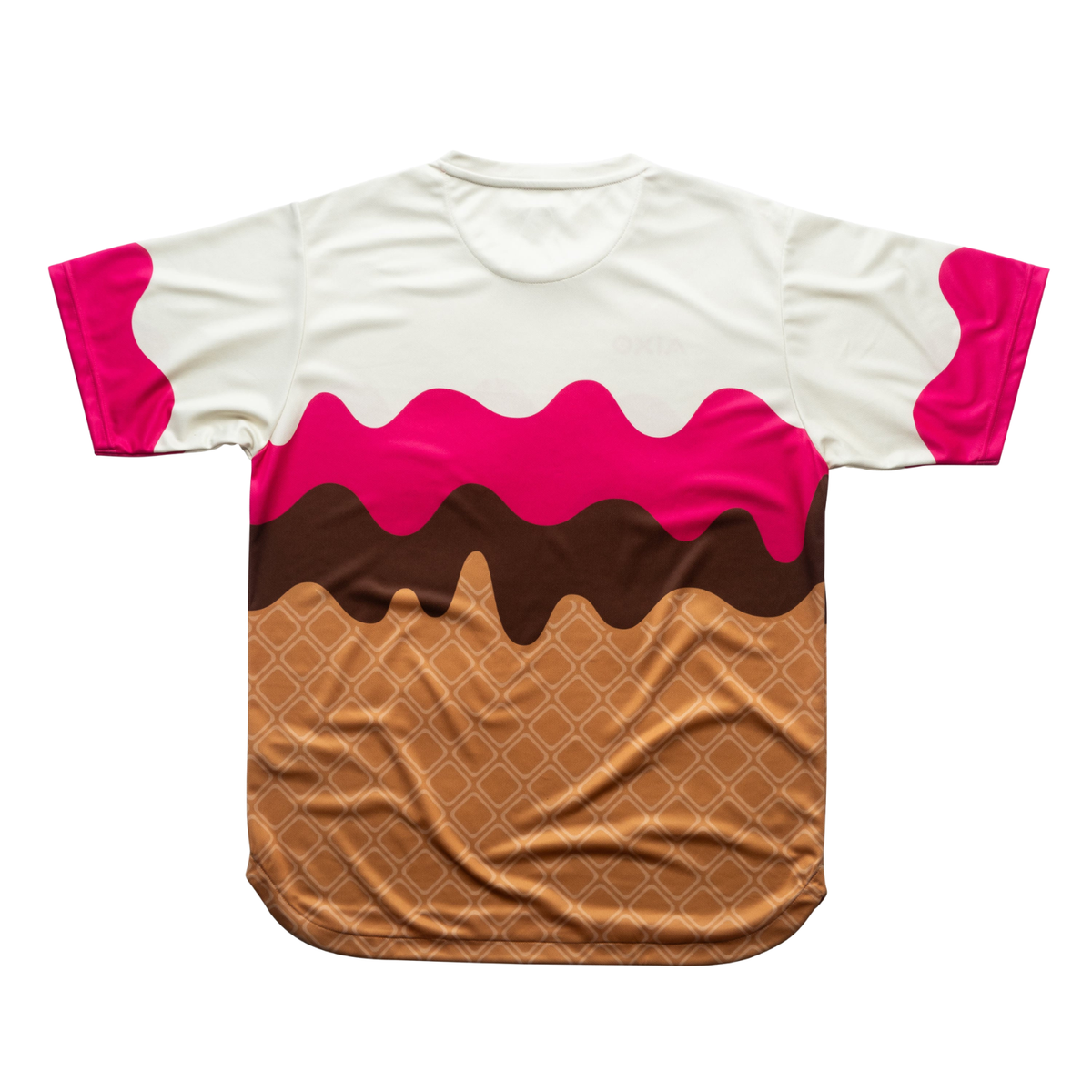 Aixo Sundae Mens T Shirt Vanilla Raspberry Chocolate T Shirt Aixo