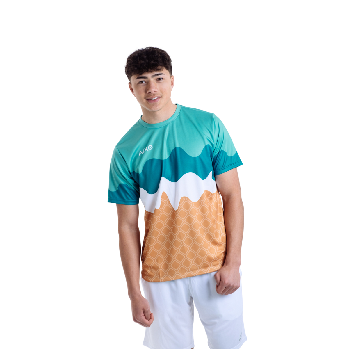 Aixo Sundae Mens T Shirt Vanilla Raspberry Chocolate T Shirt Aixo