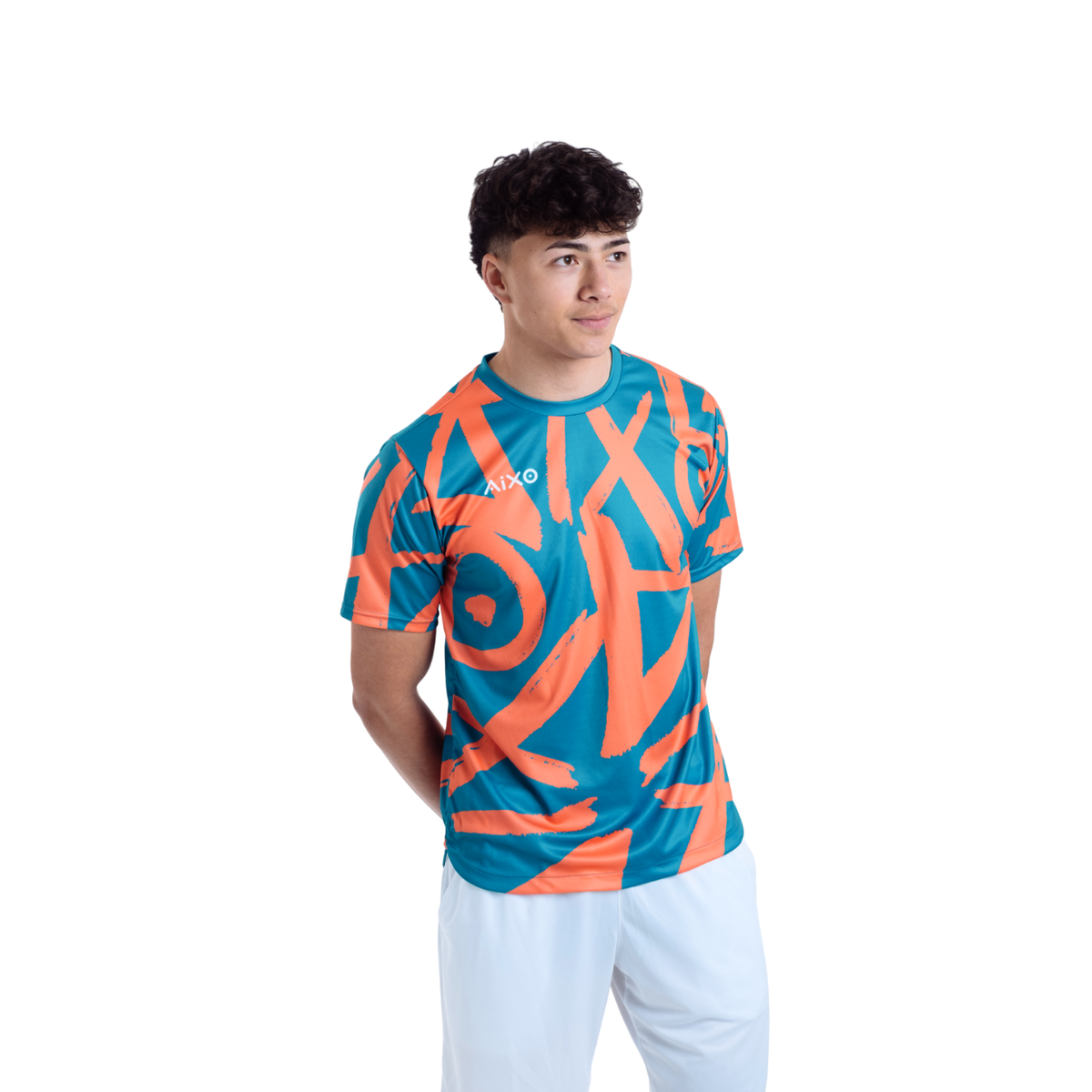Aixo Tagged Mens T Shirt Teal T Shirt Aixo