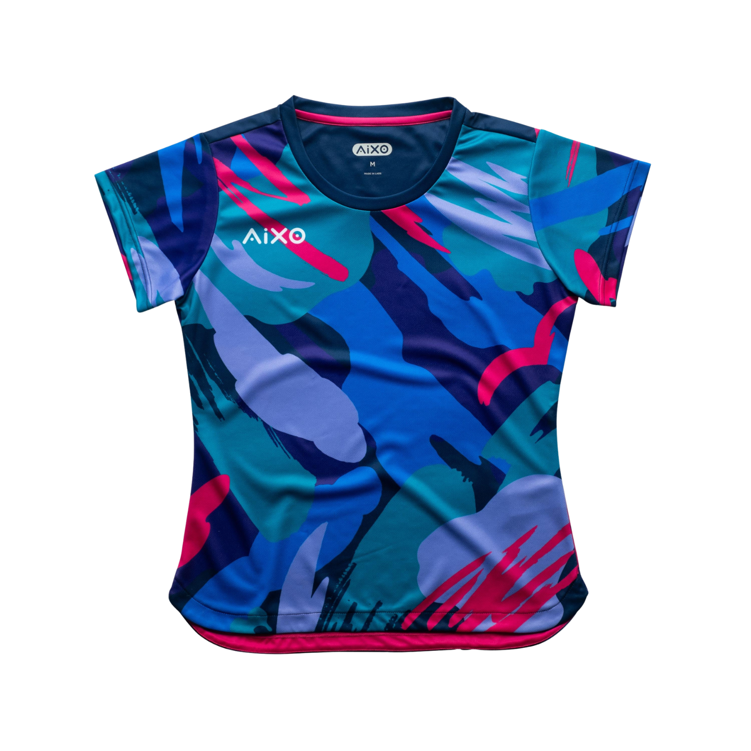 Aixo Abstract T-Shirt Womens (Multicolour Dark) Multicolour Dark T Shirt Aixo