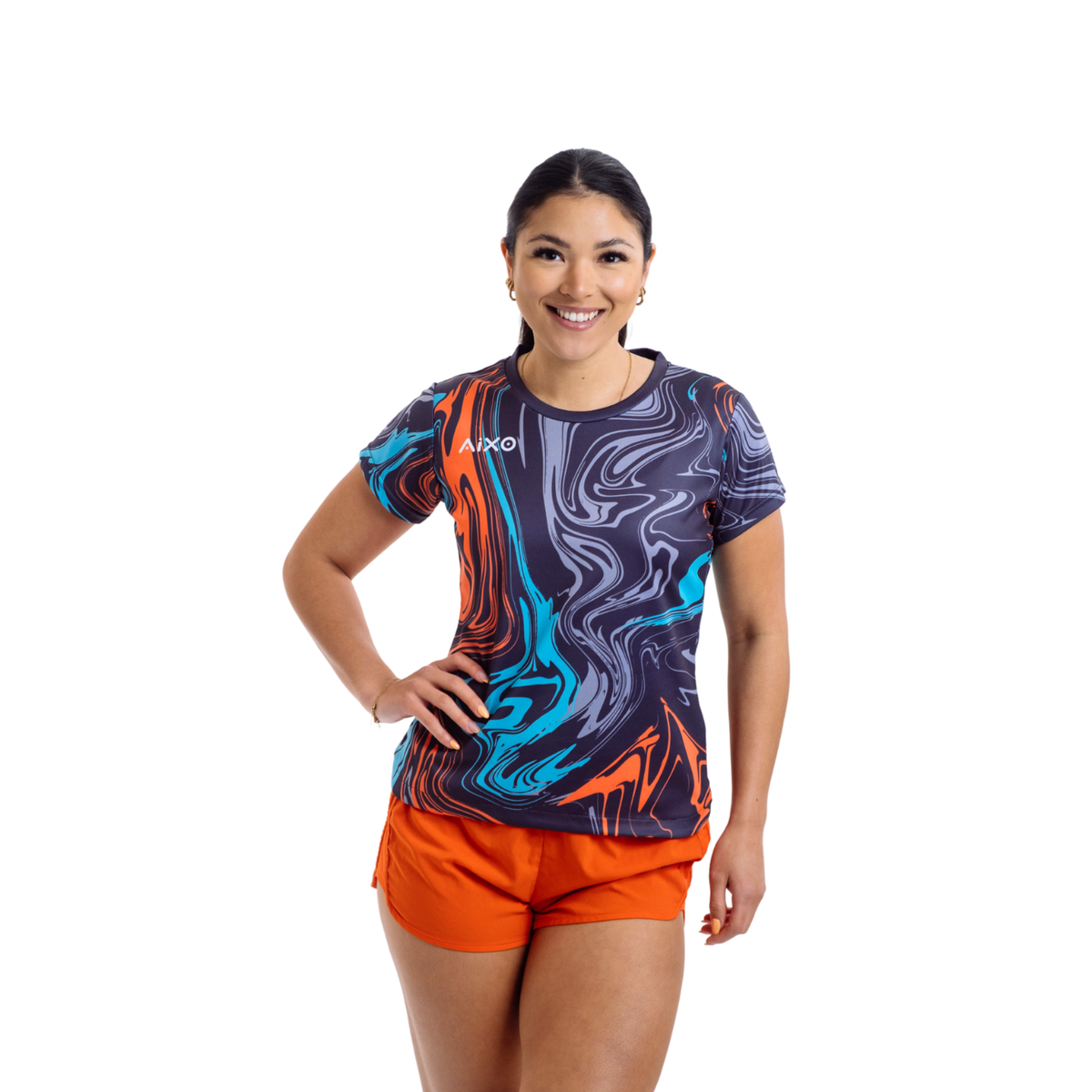 Aixo Chrome Womens T Shirt Lilac T Shirt Aixo