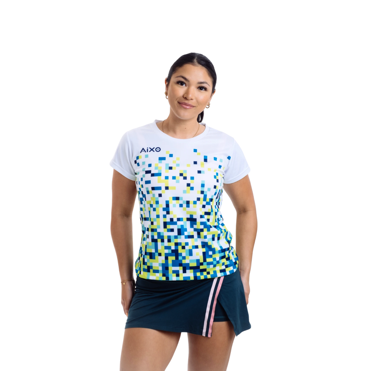 Aixo Pixel T Shirt Women (White) T Shirt Aixo