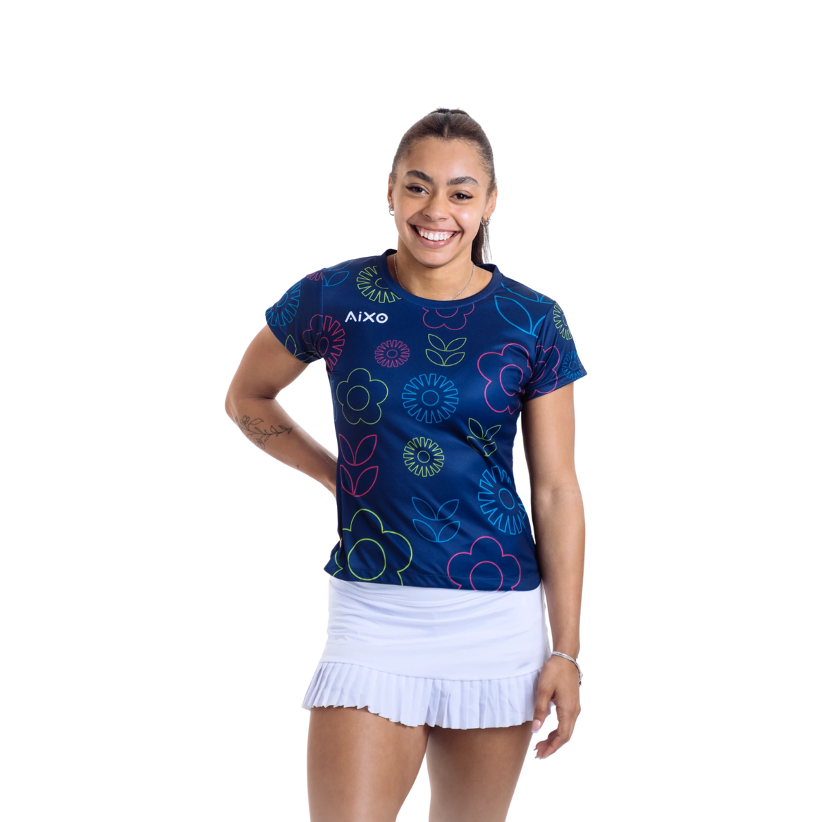 Aixo Spring T Shirt Women Navy T Shirt Aixo