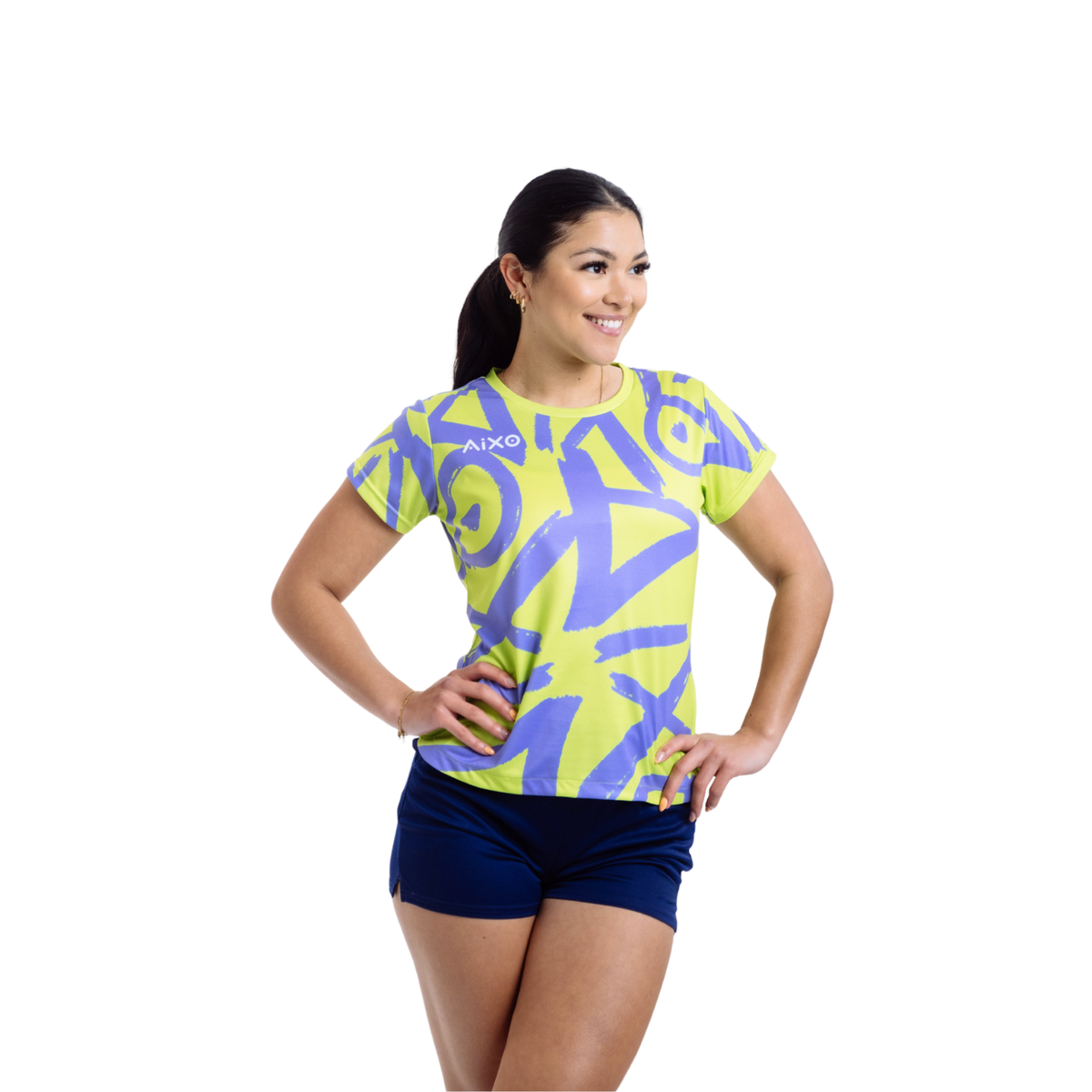 Aixo Tagged Womens T Shirt Lime T Shirt Aixo